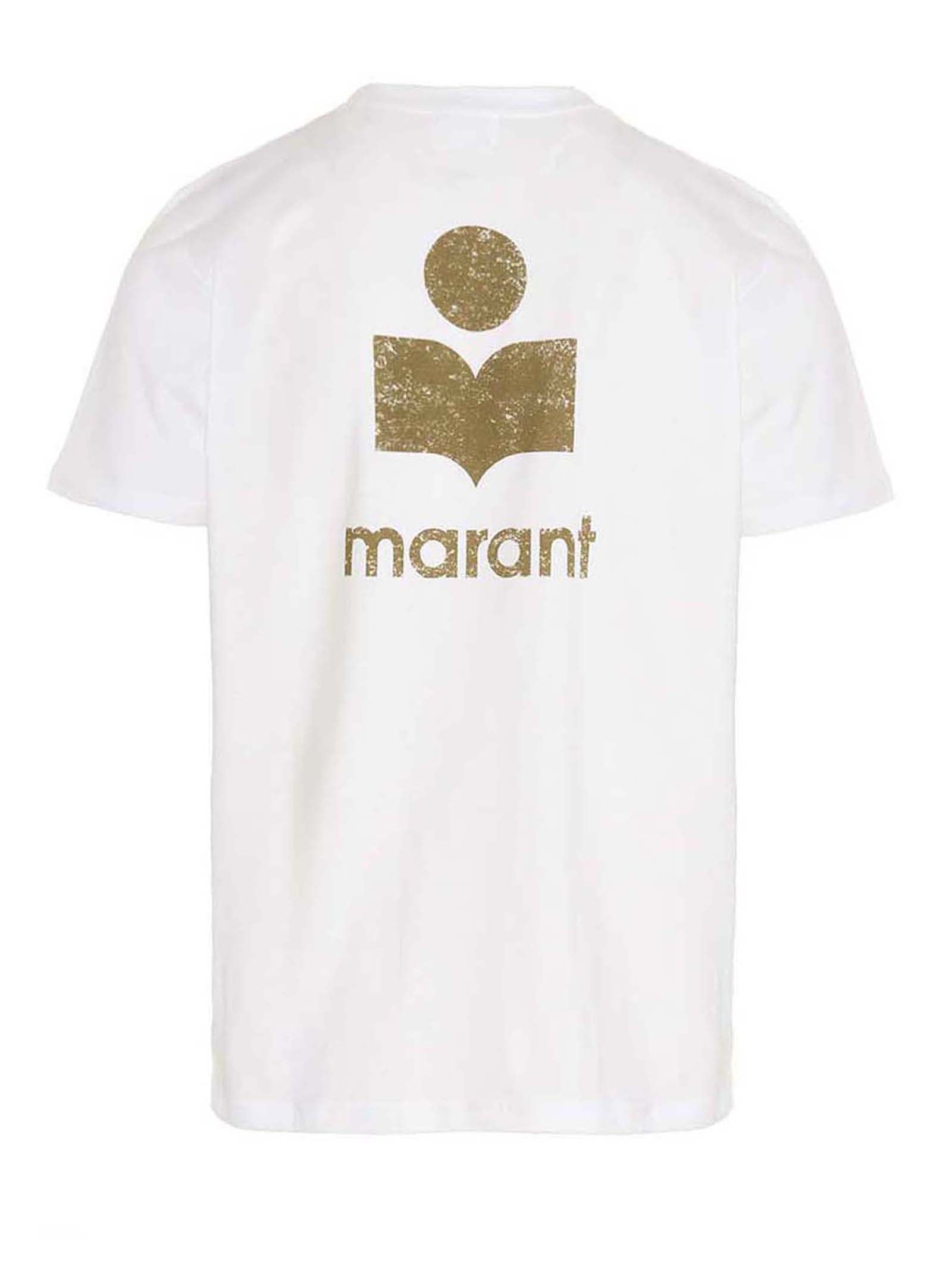 Shop Isabel Marant Zafferh T-shirt In White