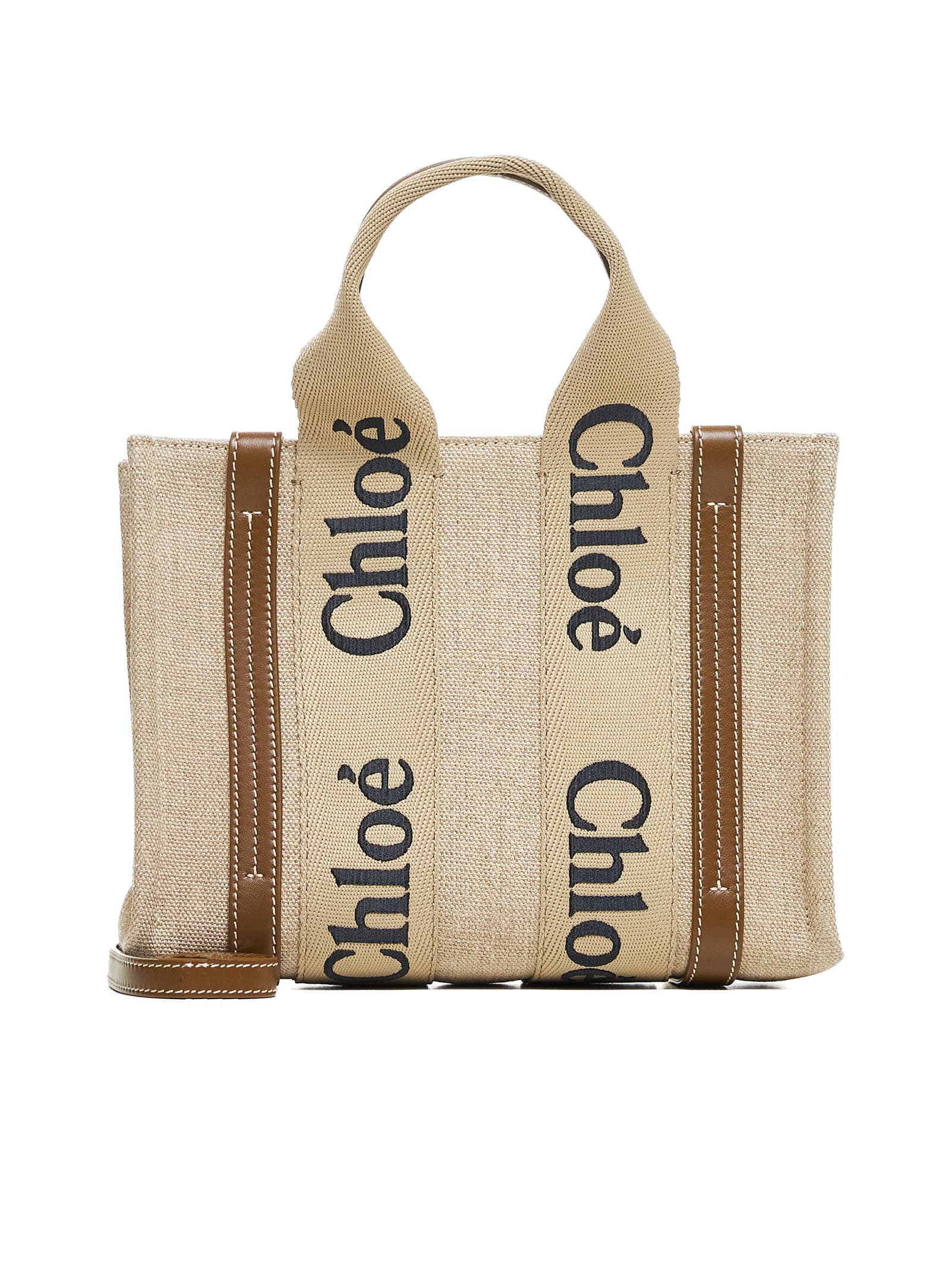 Shop Chloé Tote In Bronze Brown