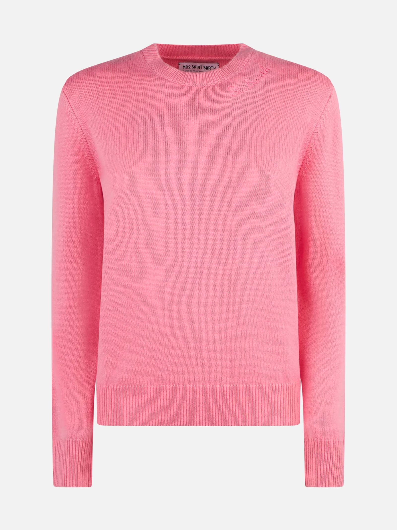 MC2 SAINT BARTH WOMAN PINK CASHMERE BLEND SWEATER NEW QUEEN
