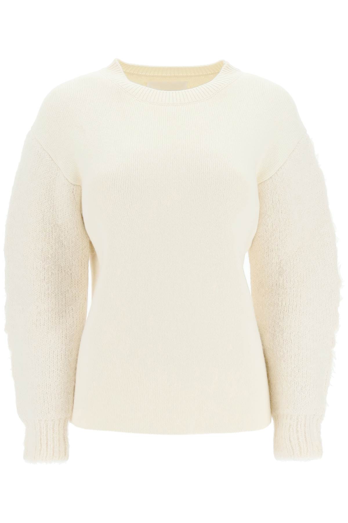 Jil Sander Wool And Cashmere Sweater With Shaped Sleeves