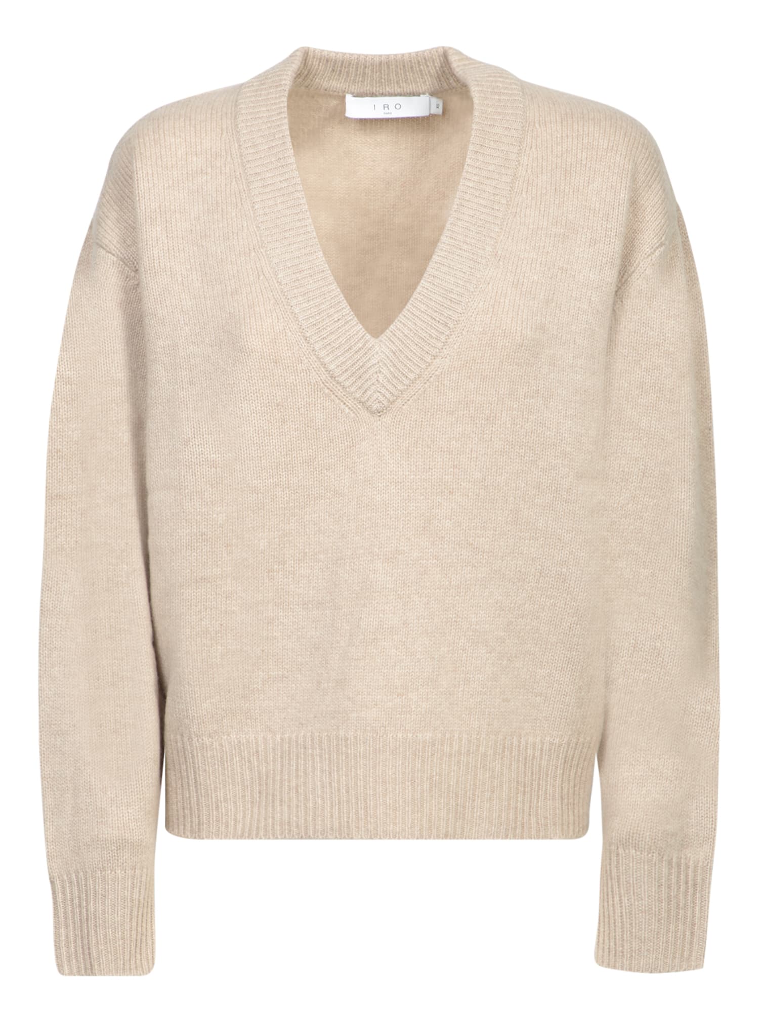 Shop Iro Beige Cashmere Sweater