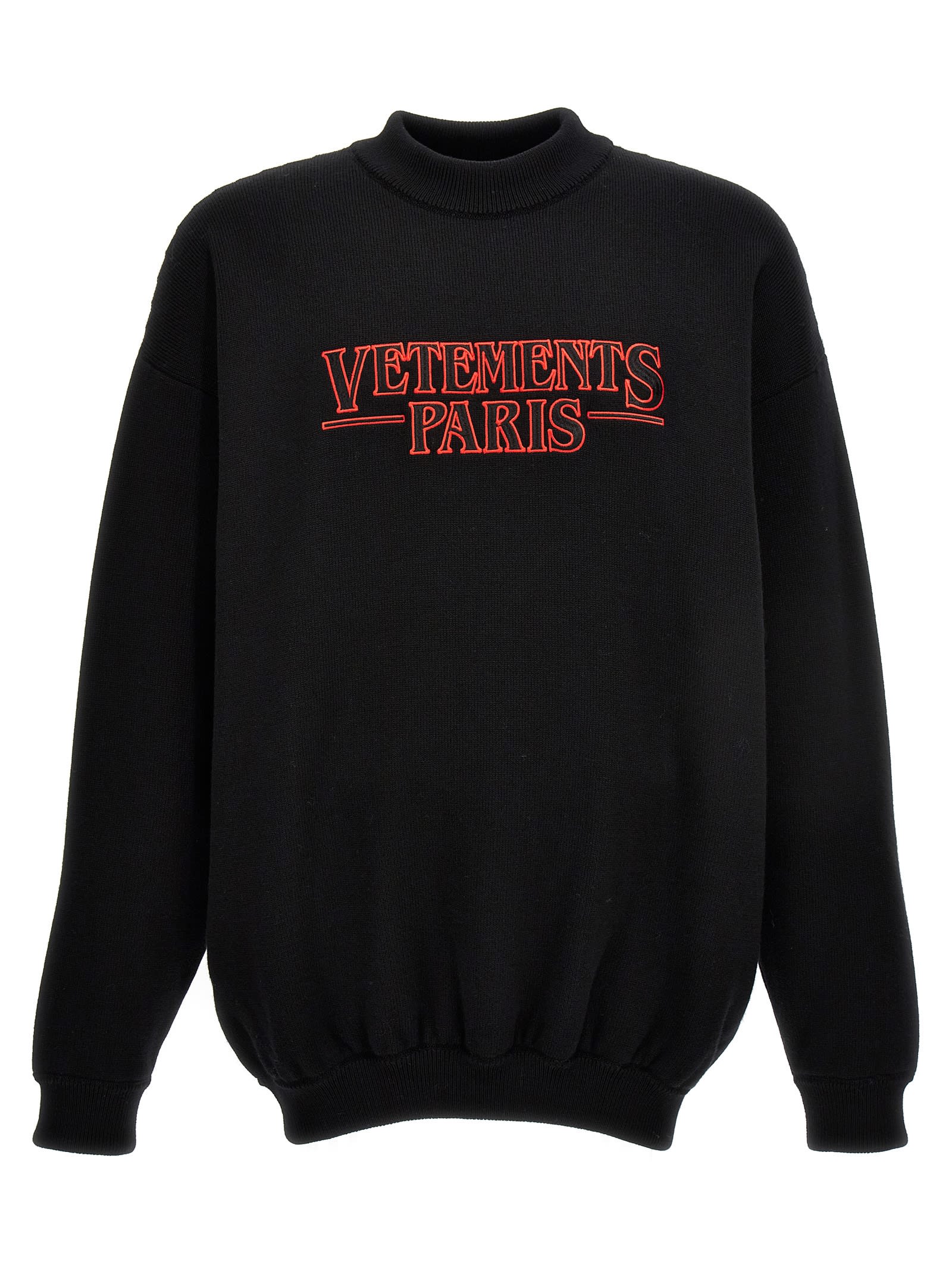 Shop Vetements Paris Sweater In Black