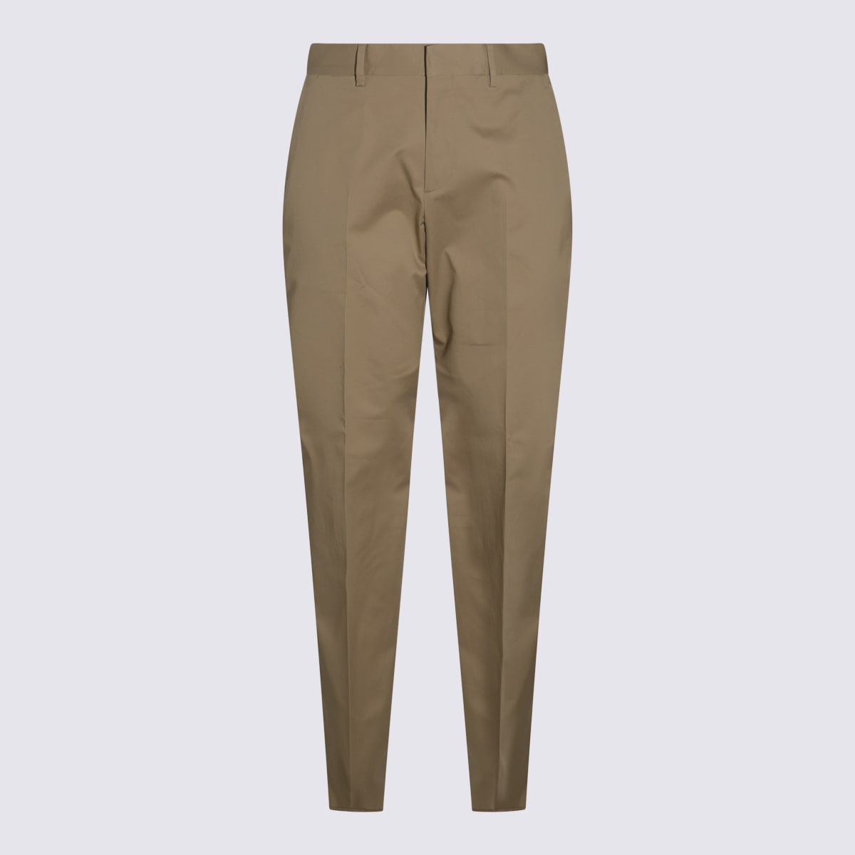 Lardini Relaxed Fit Trousers With Pockets And Loops In Brown