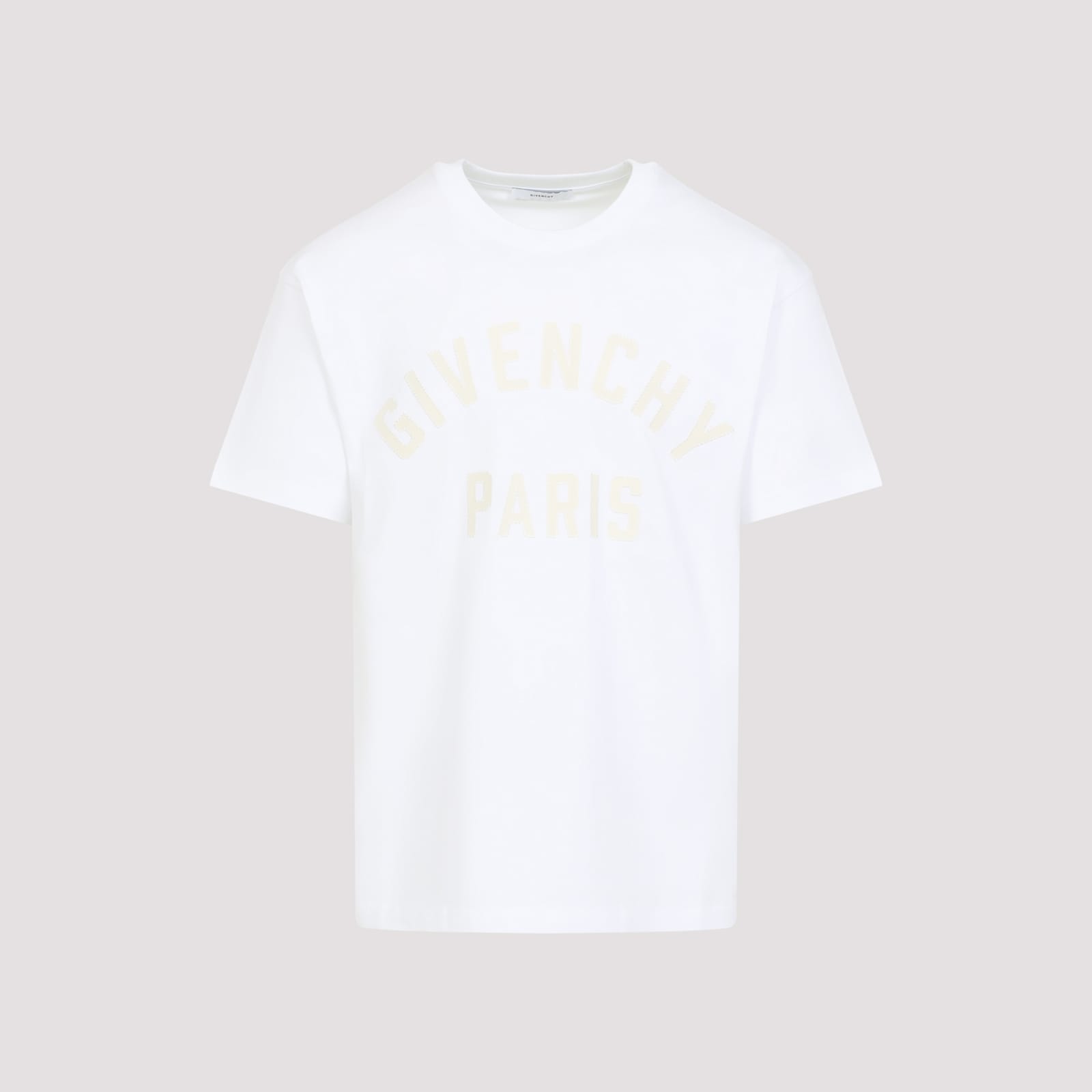 Givenchy Logo Lettering Crewneck T-shirt In White