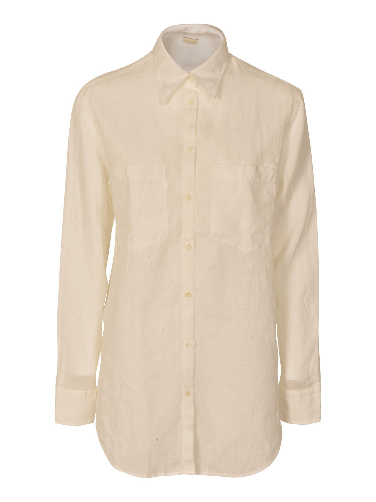 Massimo Alba Pocket Detail Shirt In White