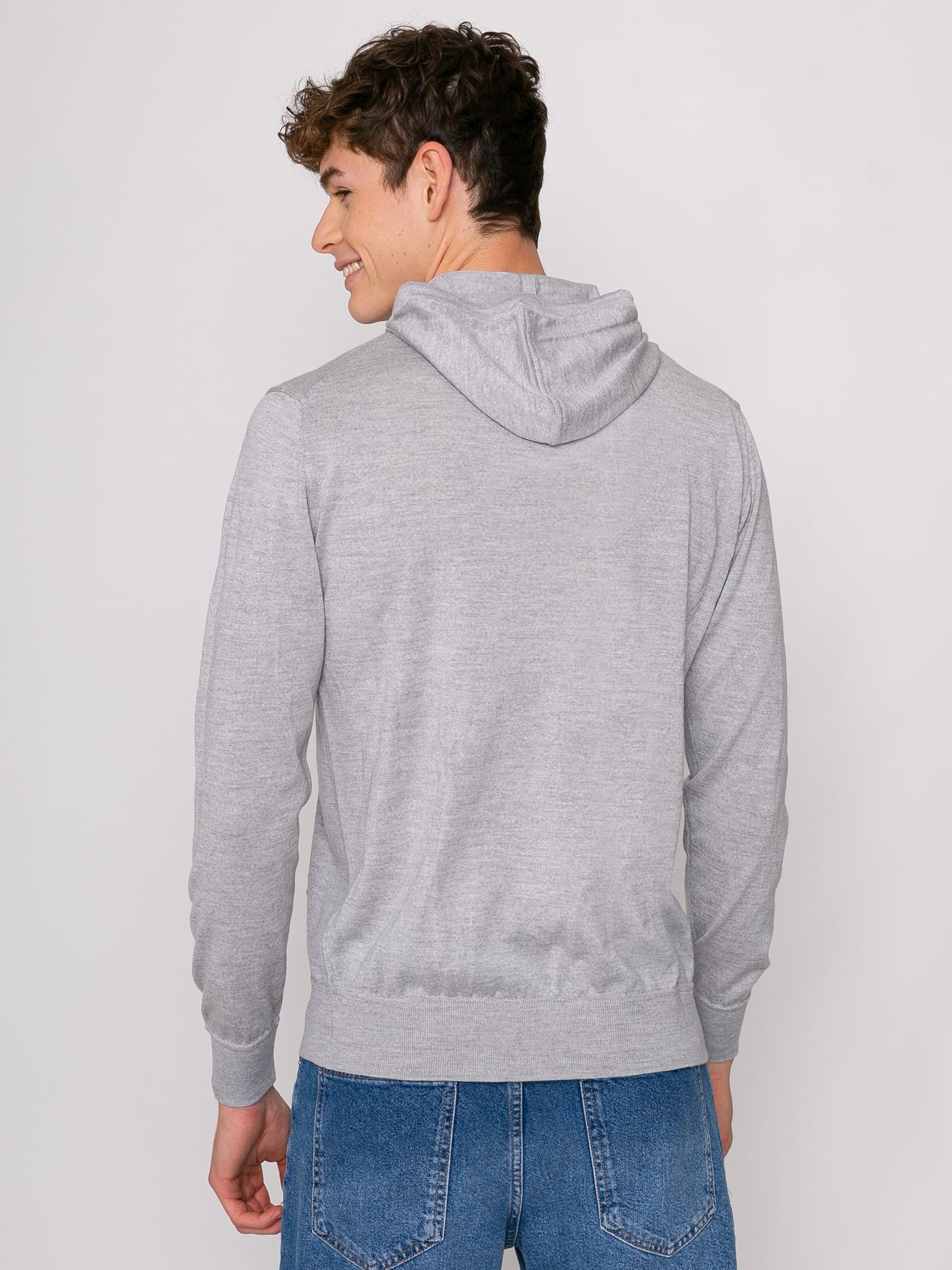 Shop Mc2 Saint Barth Man Grey Hoodie Sweatshirt