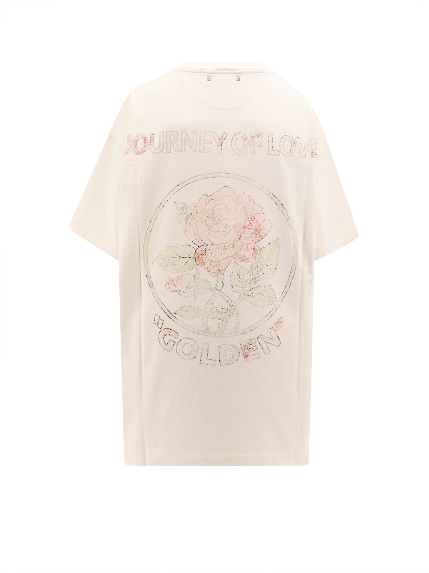 Shop Golden Goose T-shirt In Heritage White Multicolor