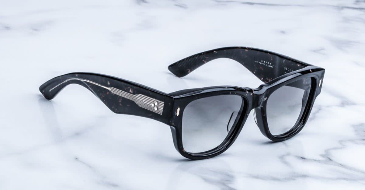 Shop Jacques Marie Mage Anita - Granite Sunglasses In Marble Black