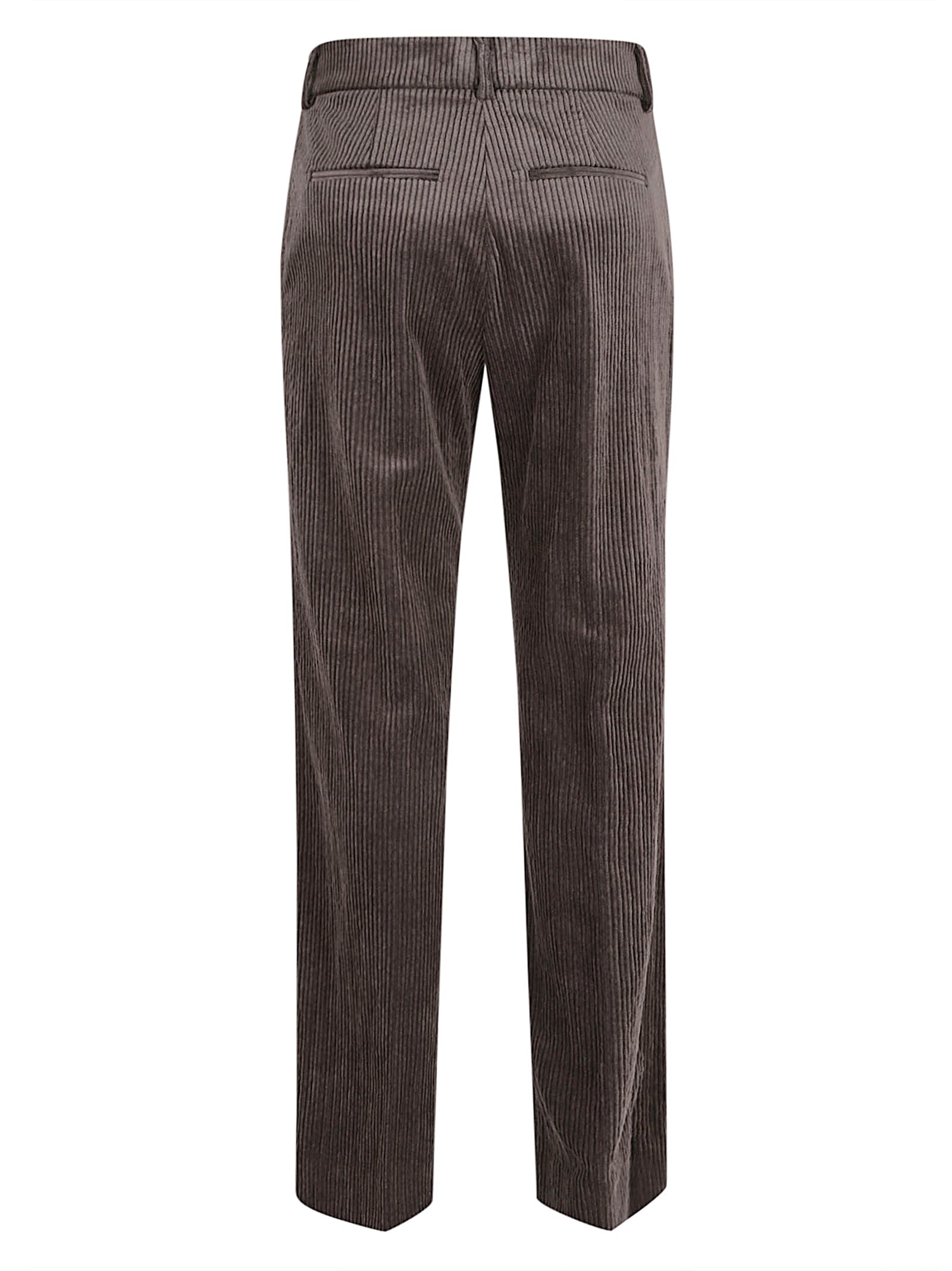 Ermanno Scervino Tailored Trousers With Pockets And Loops In Brown