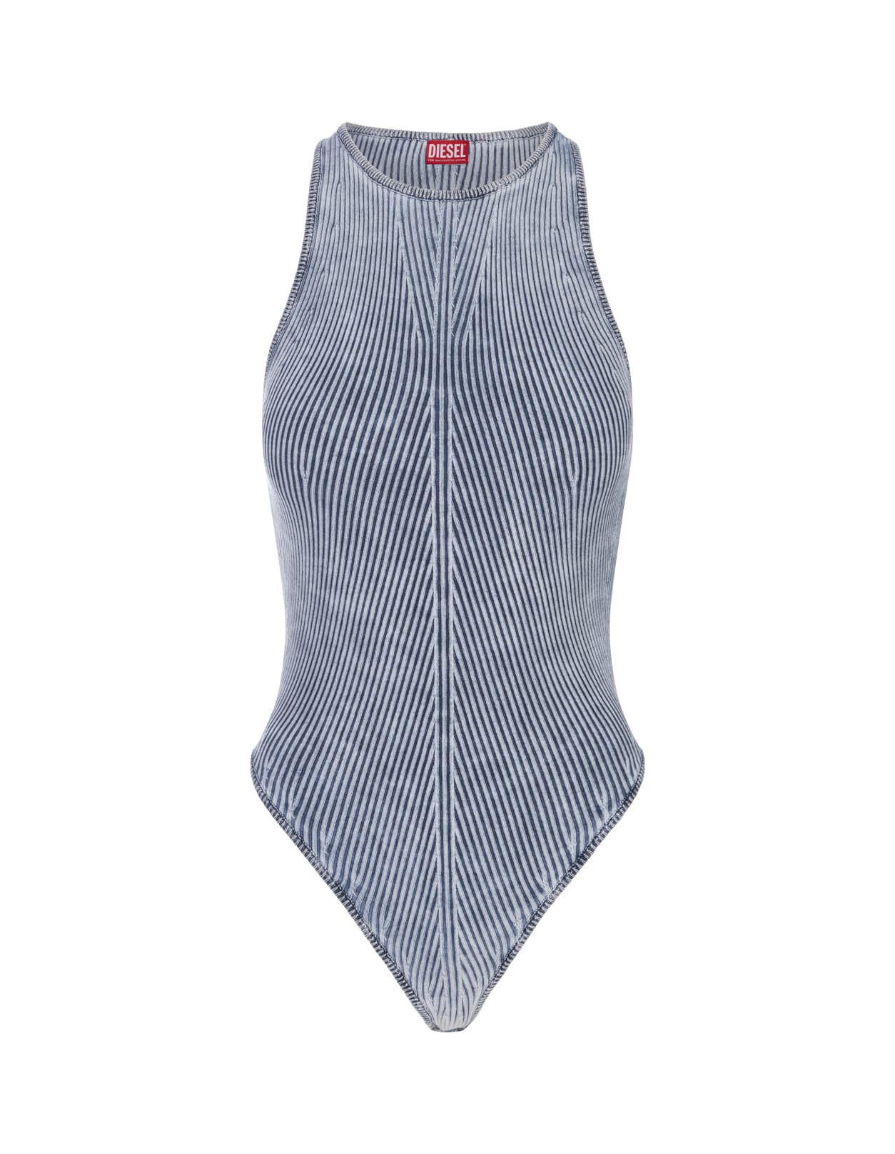 Shop Diesel M-tansy Body Top In Blue