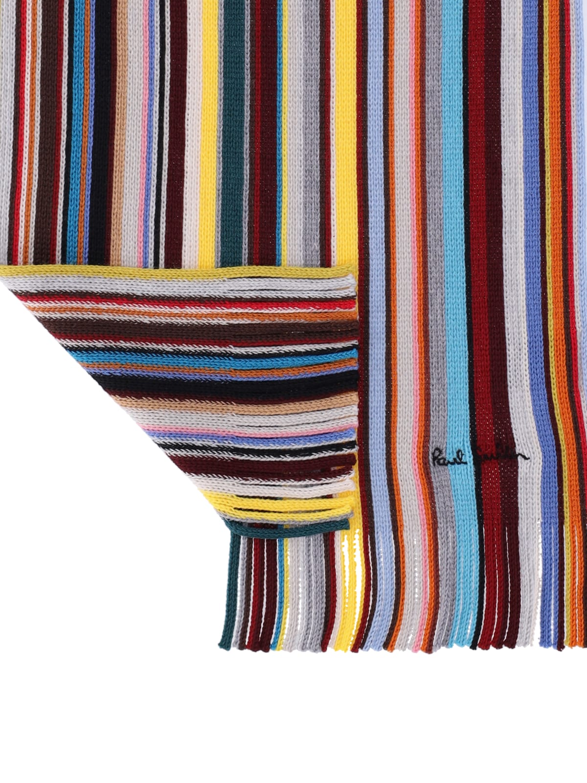 Shop Paul Smith Signature Stripe Scarf In Multicolour