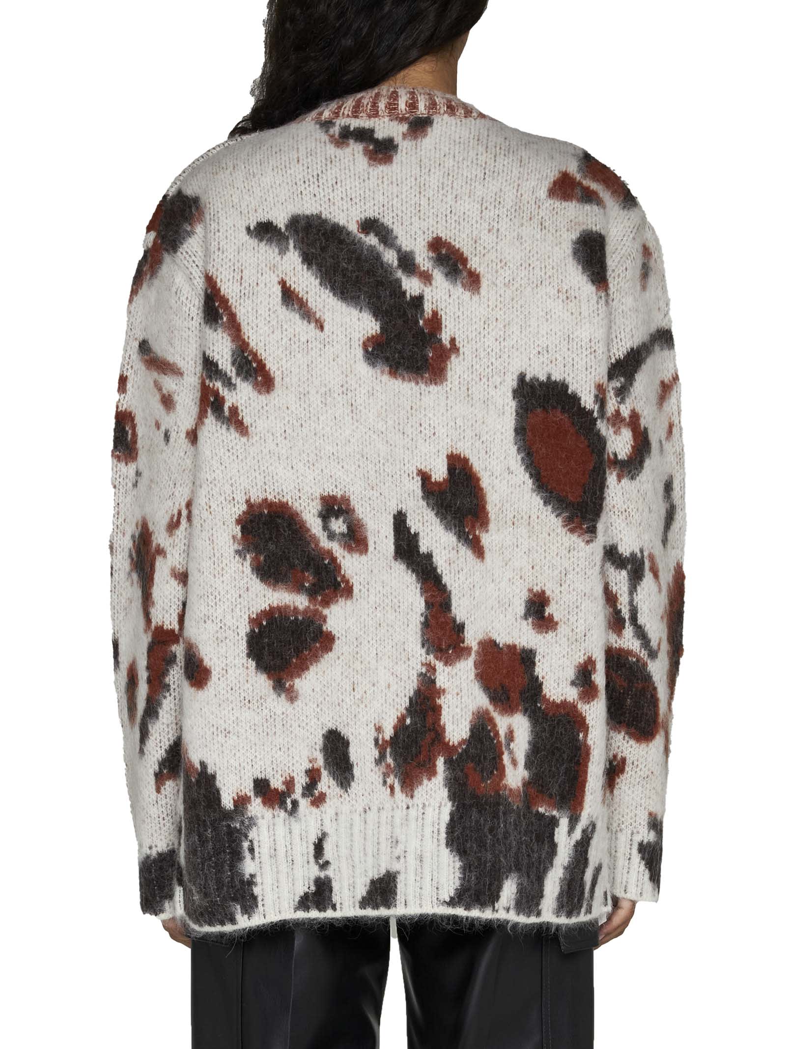 Stella Mccartney Stella Mc Cartney Appaloosa Jacquard Cape Sweater In Multicolor