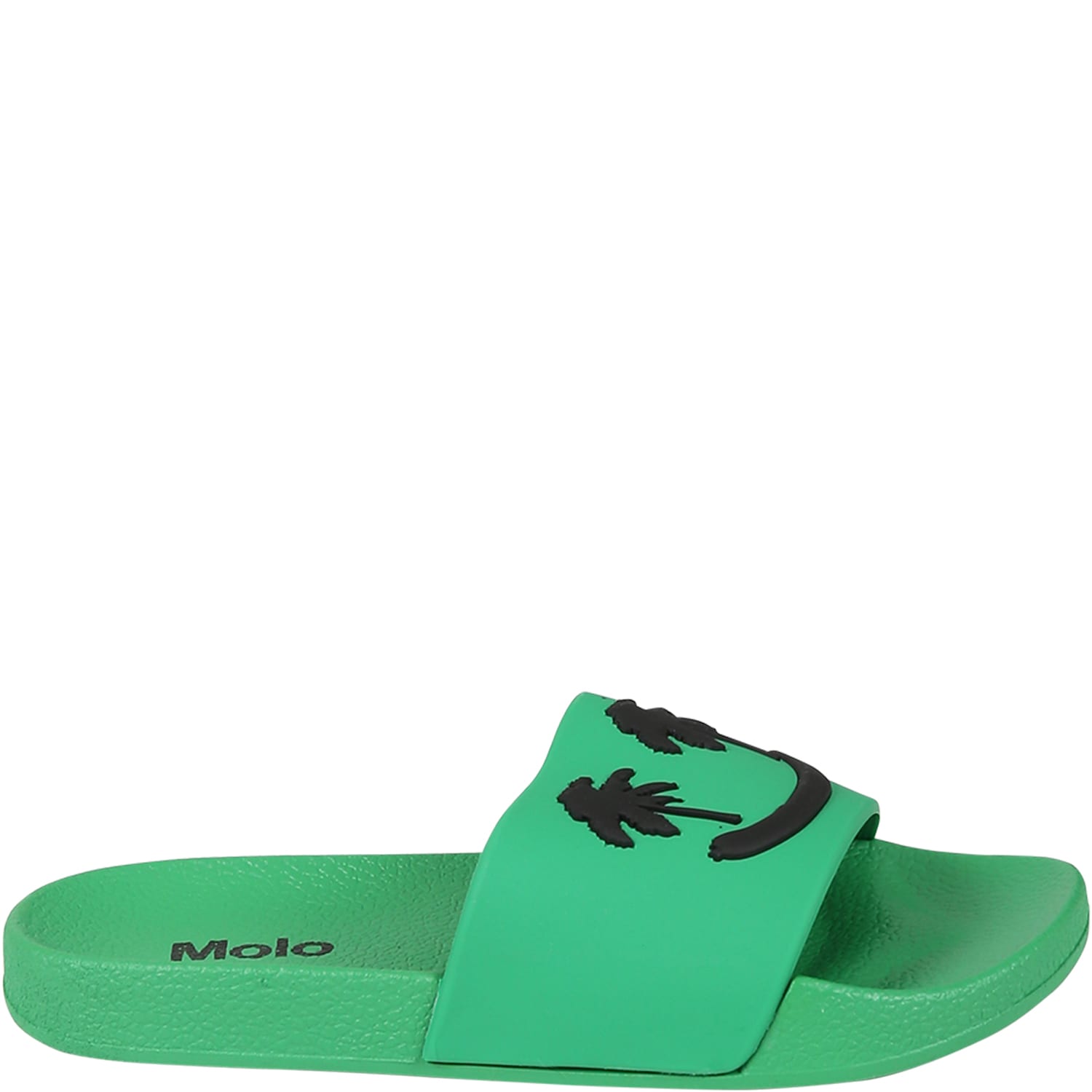 MOLO GREEN SANDALS FOR KIDS WITH SMILEY