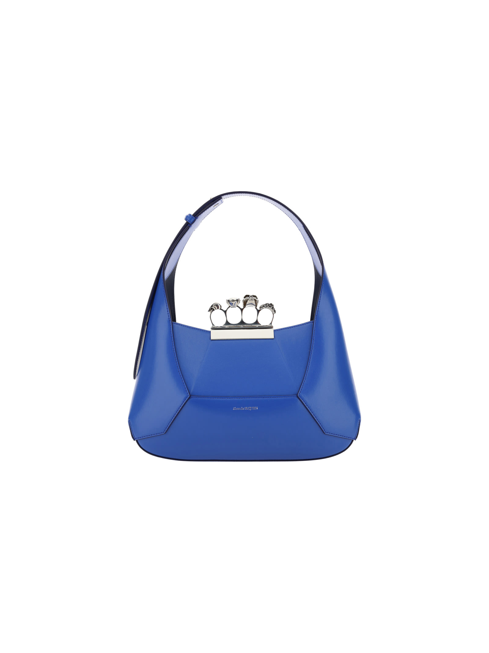 Alexander Mcqueen Mini Jewelled Handbag In Galactic Blue