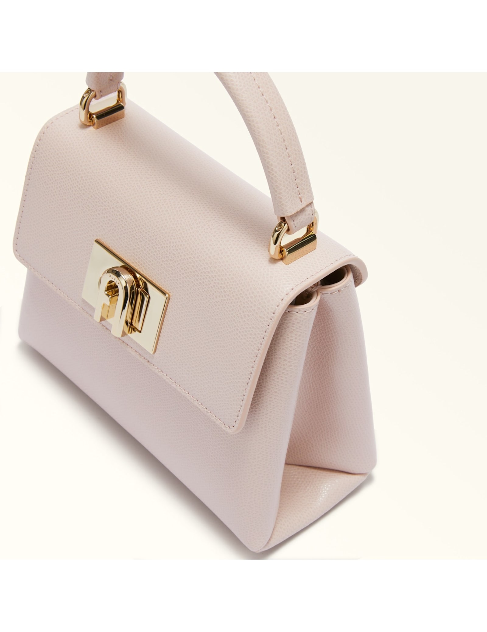 Furla 1927 Mini Top Handle In Pelle Colore Corolla In Pink