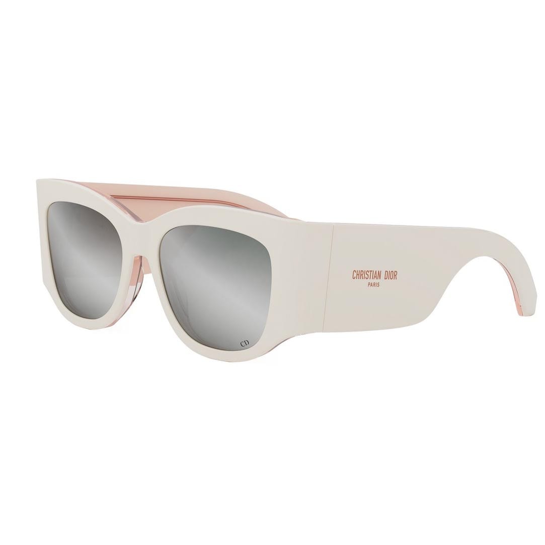 Shop Dior Sunglasses In Bianco/silver