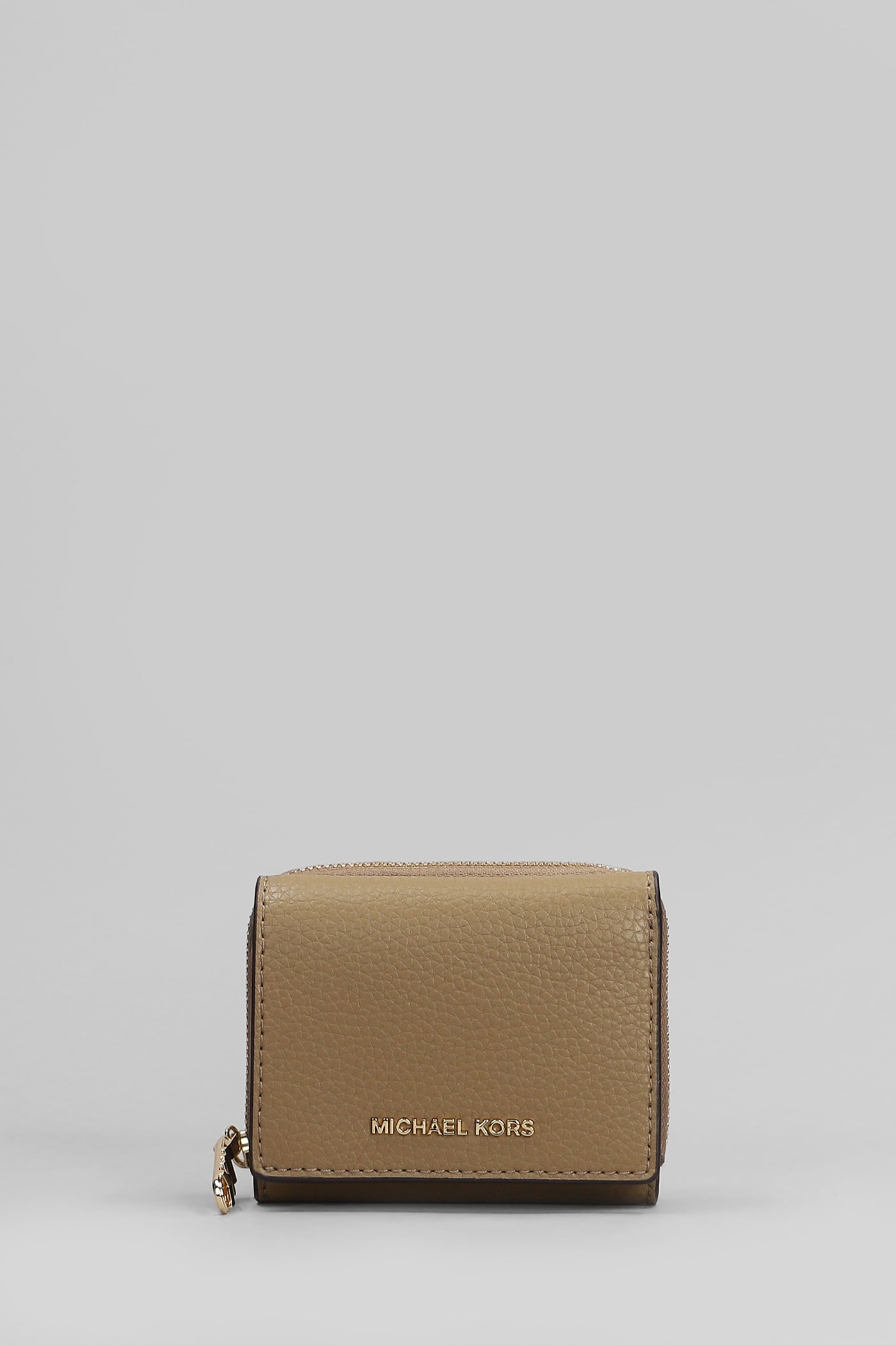 Empire Wallet In Taupe Leather