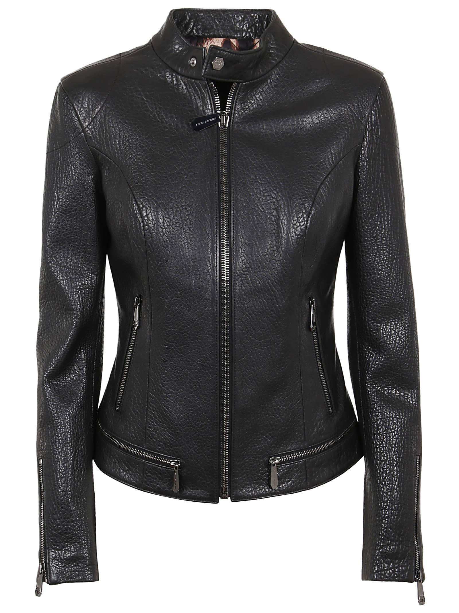 Philipp Plein Leather Jacket Iconic Plein