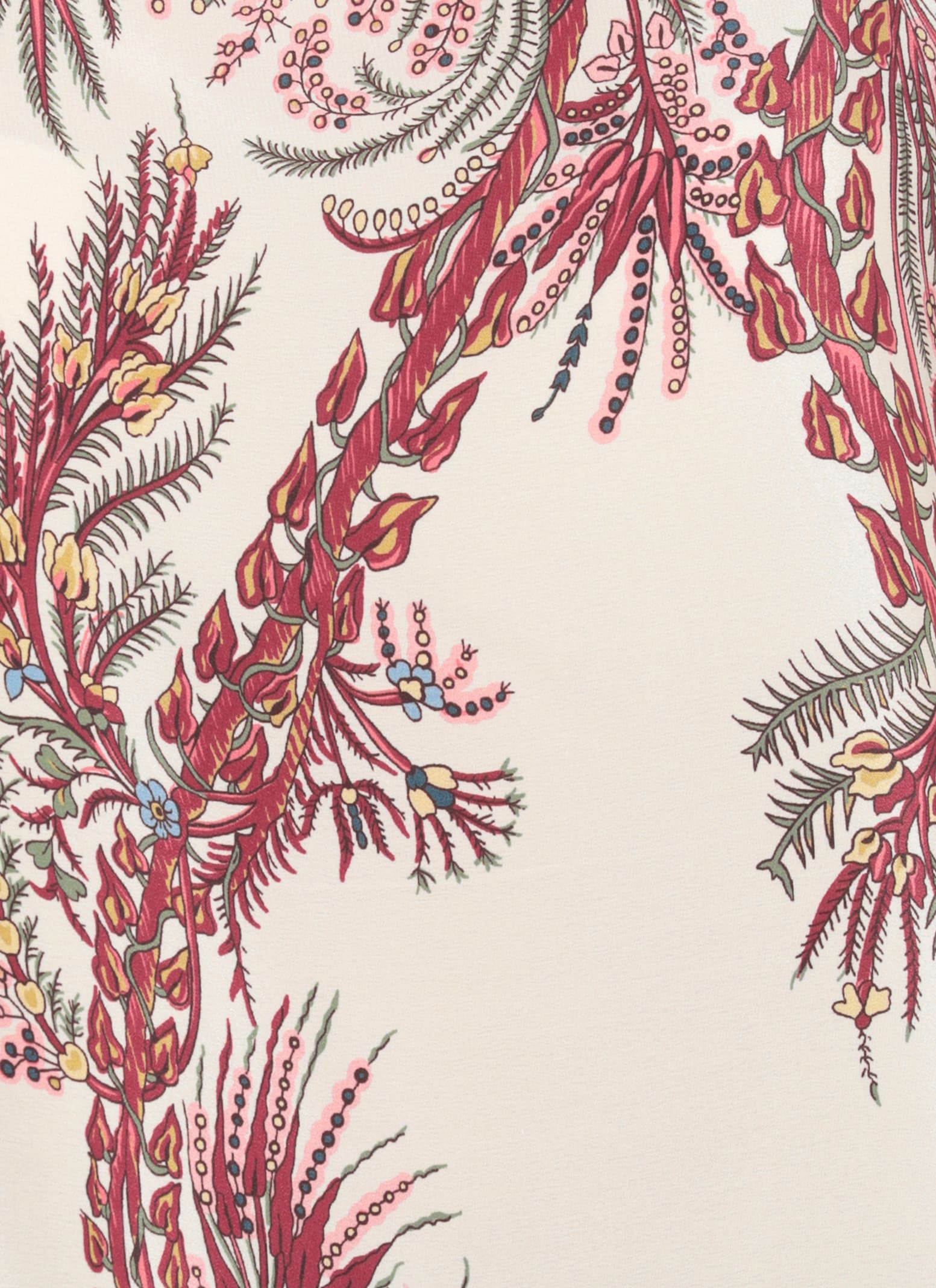 Etro Silk Poncho Top In Burgundy