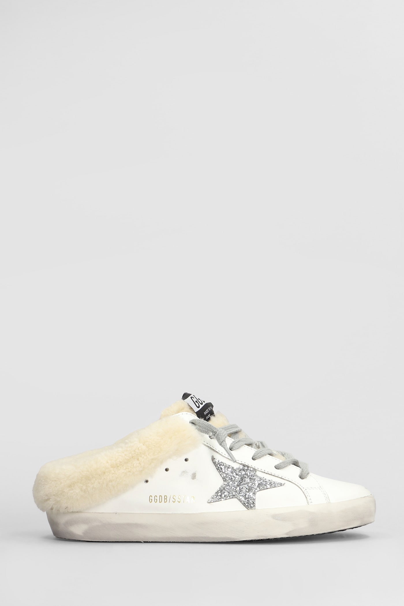 Shop Golden Goose Superstar Sneakers In White Leather