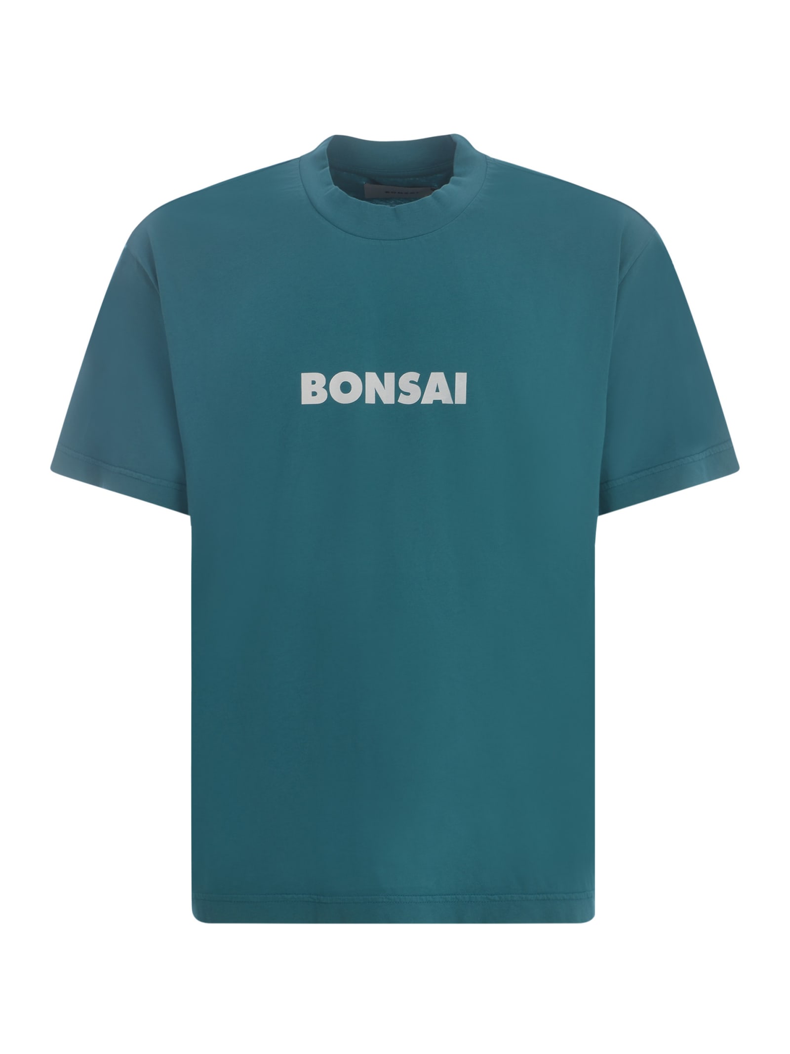 Shop Bonsai T-shirt  In Cotton In Verde Petrolio