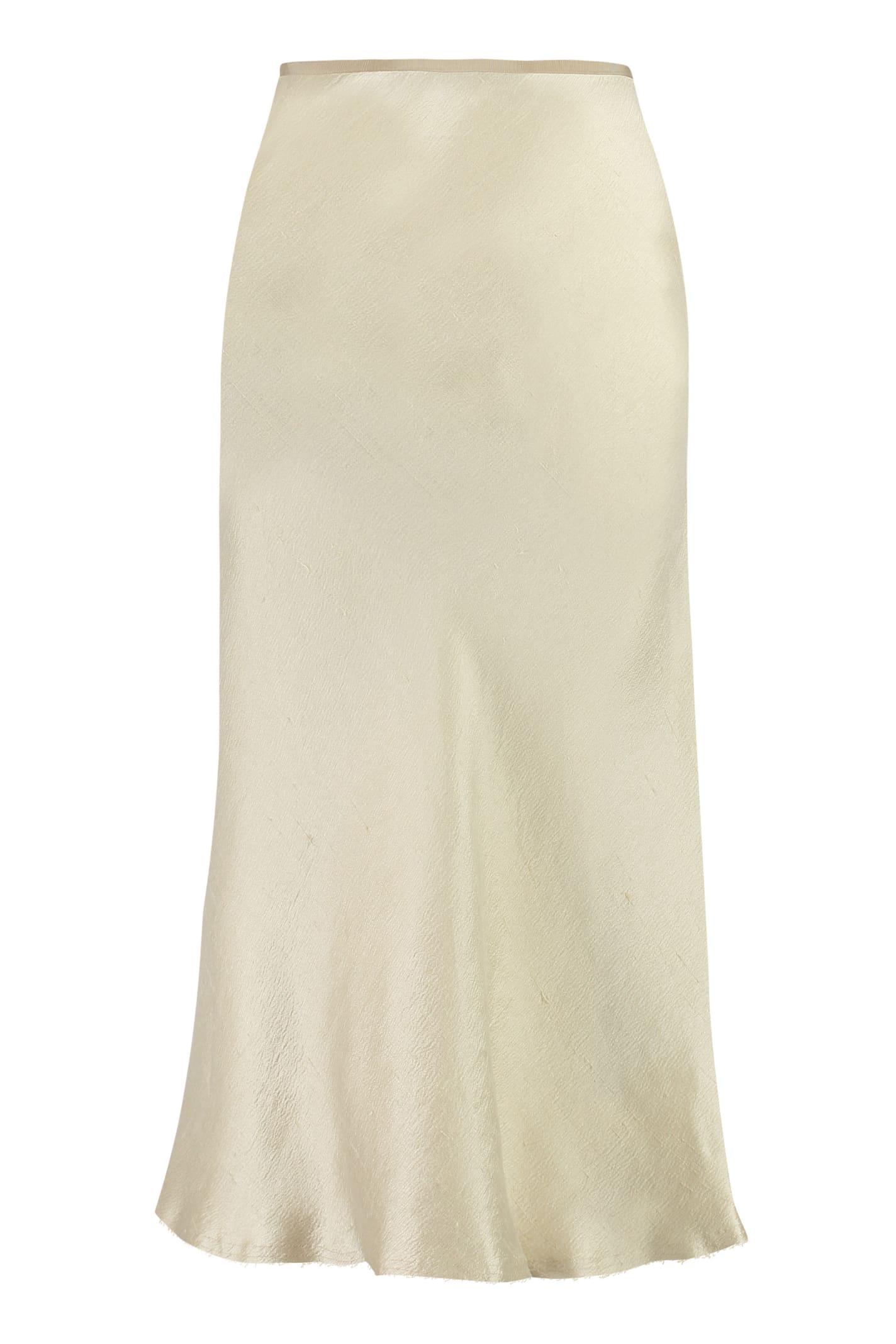 Shop Maison Margiela A-line Skirt In Ivory
