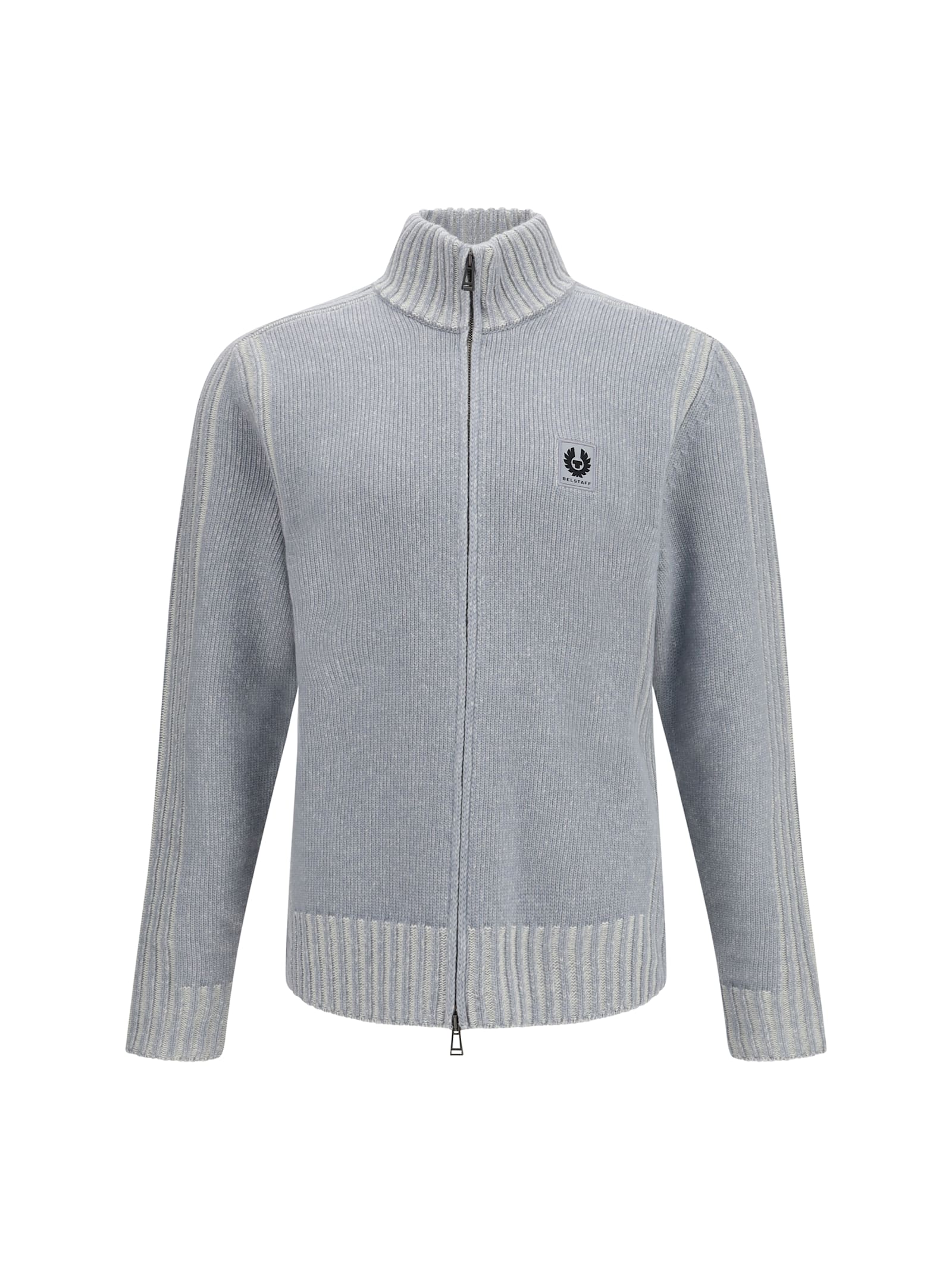 Belstaff The Seasonal Watch Full-zip Sweater In Gray