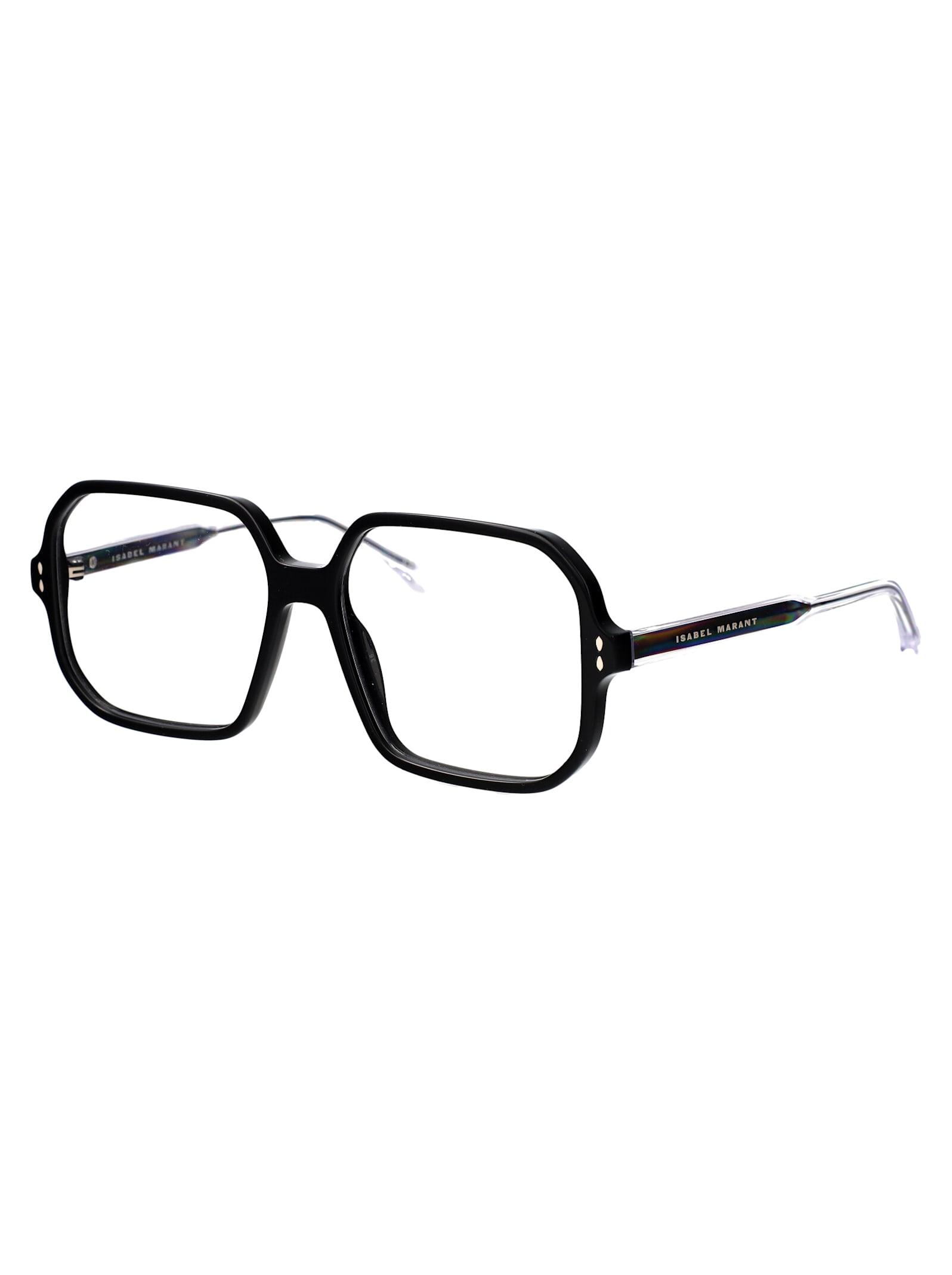 Isabel Marant Black Metal Glasses In Black