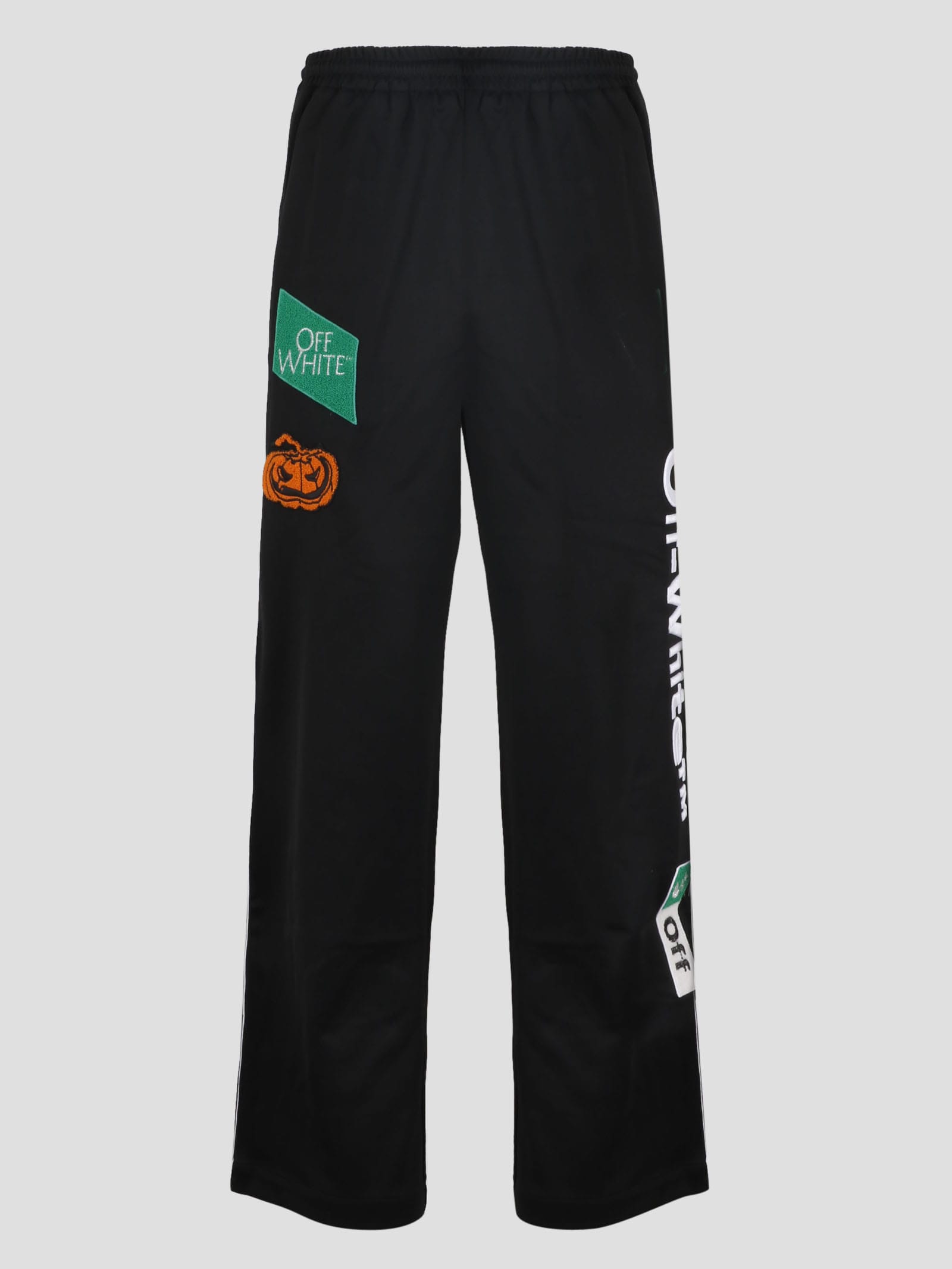 Off-white Multi-logo Skate Track Pants In Black