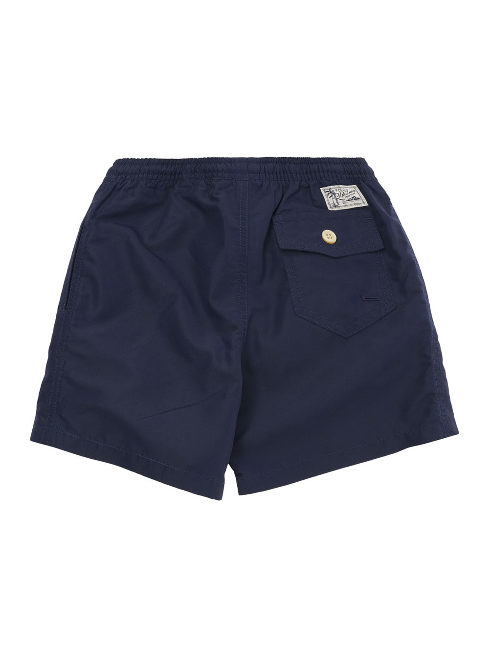 Shop Polo Ralph Lauren Blue Swim Trunks With Pony Embroidery In Tech Fabric Boy