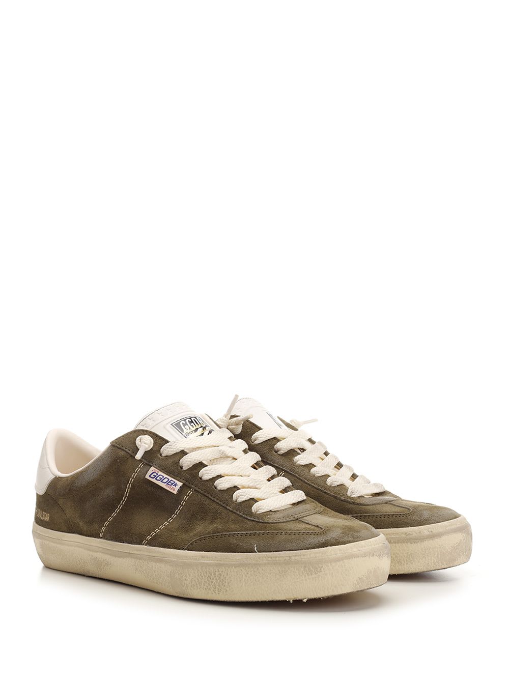 Shop Golden Goose Soul Star Sneakers In Green