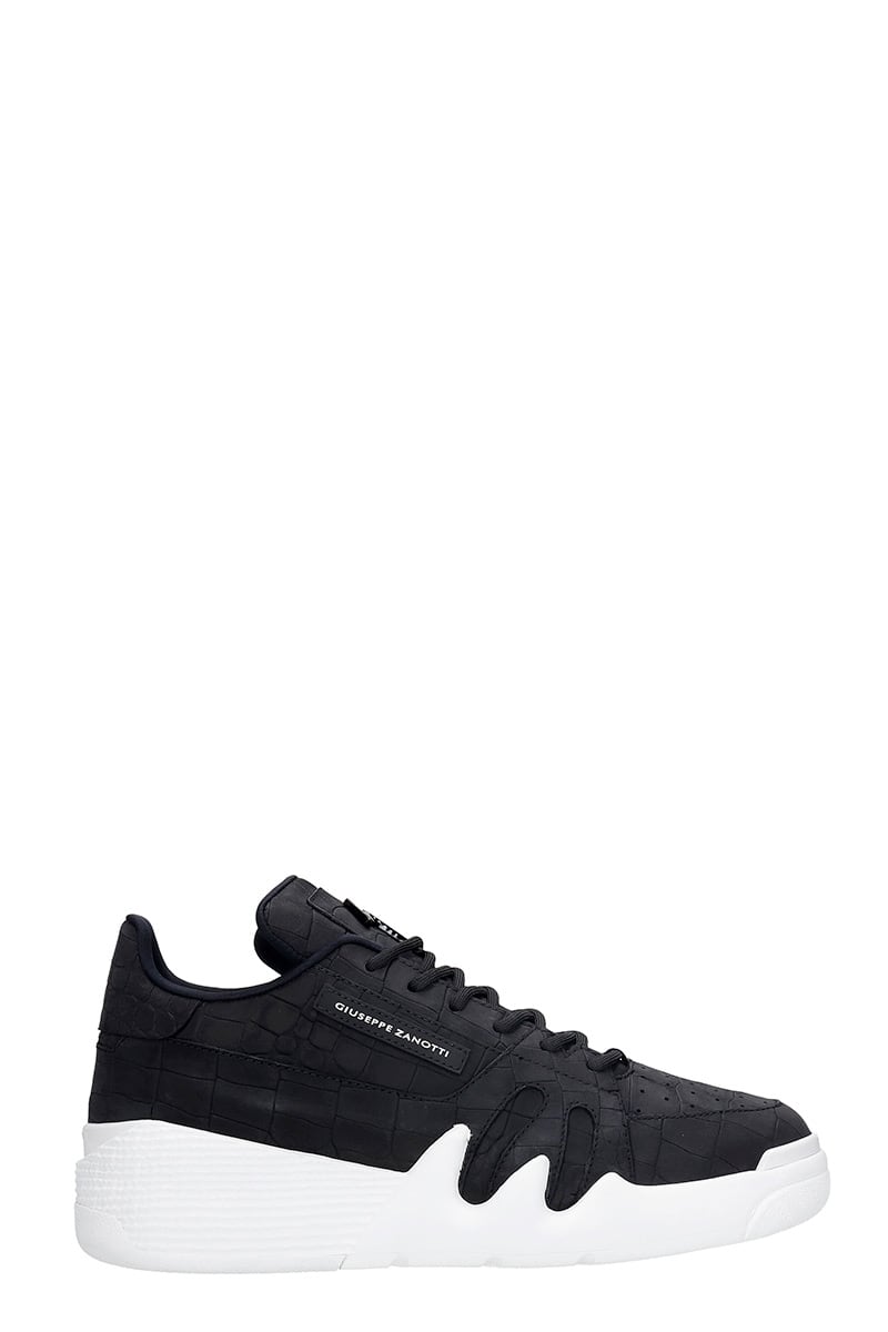 Giuseppe Zanotti Talon Sneakers In Black Leather