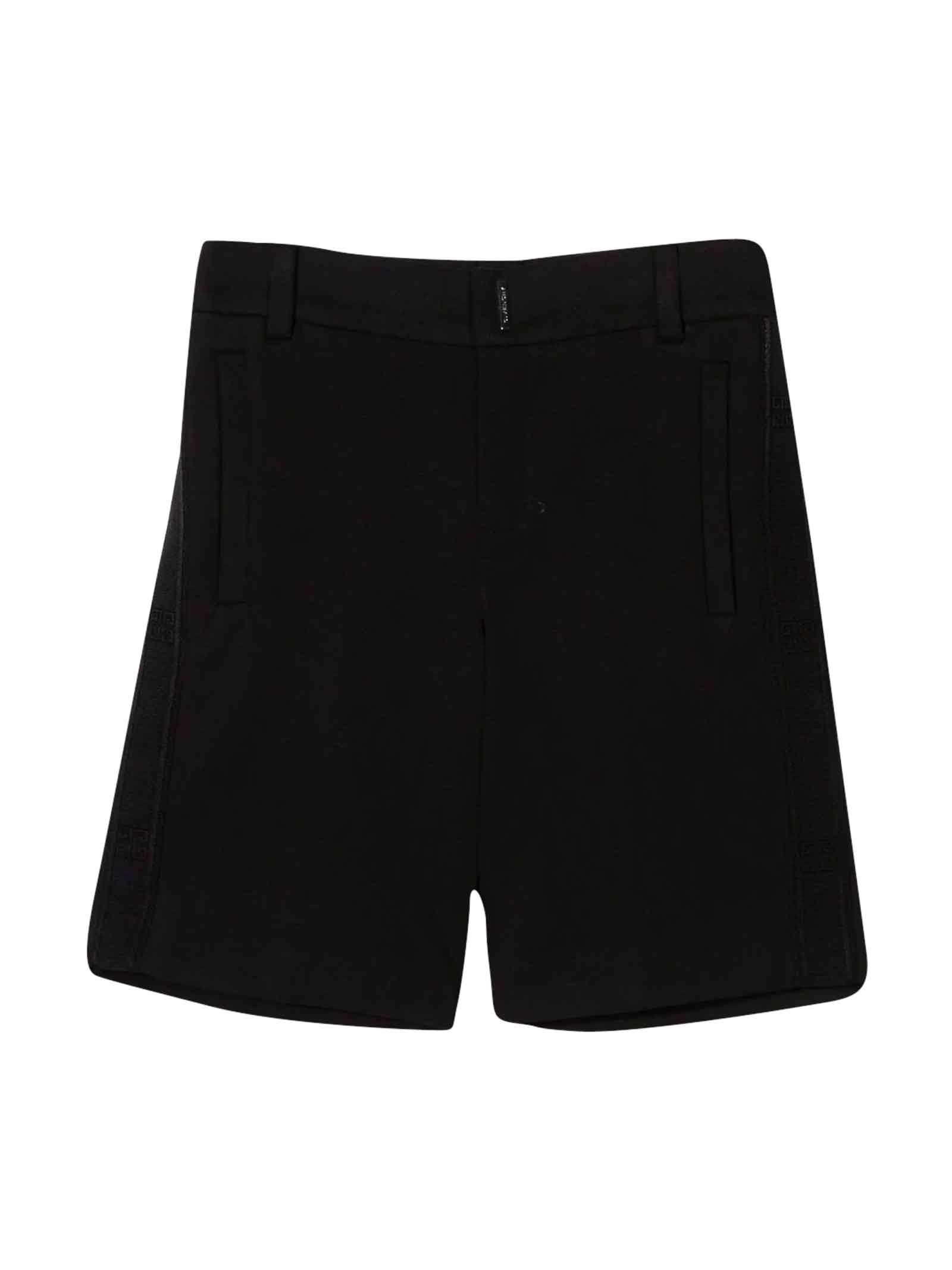 Givenchy Black Boy Bermuda Shorts