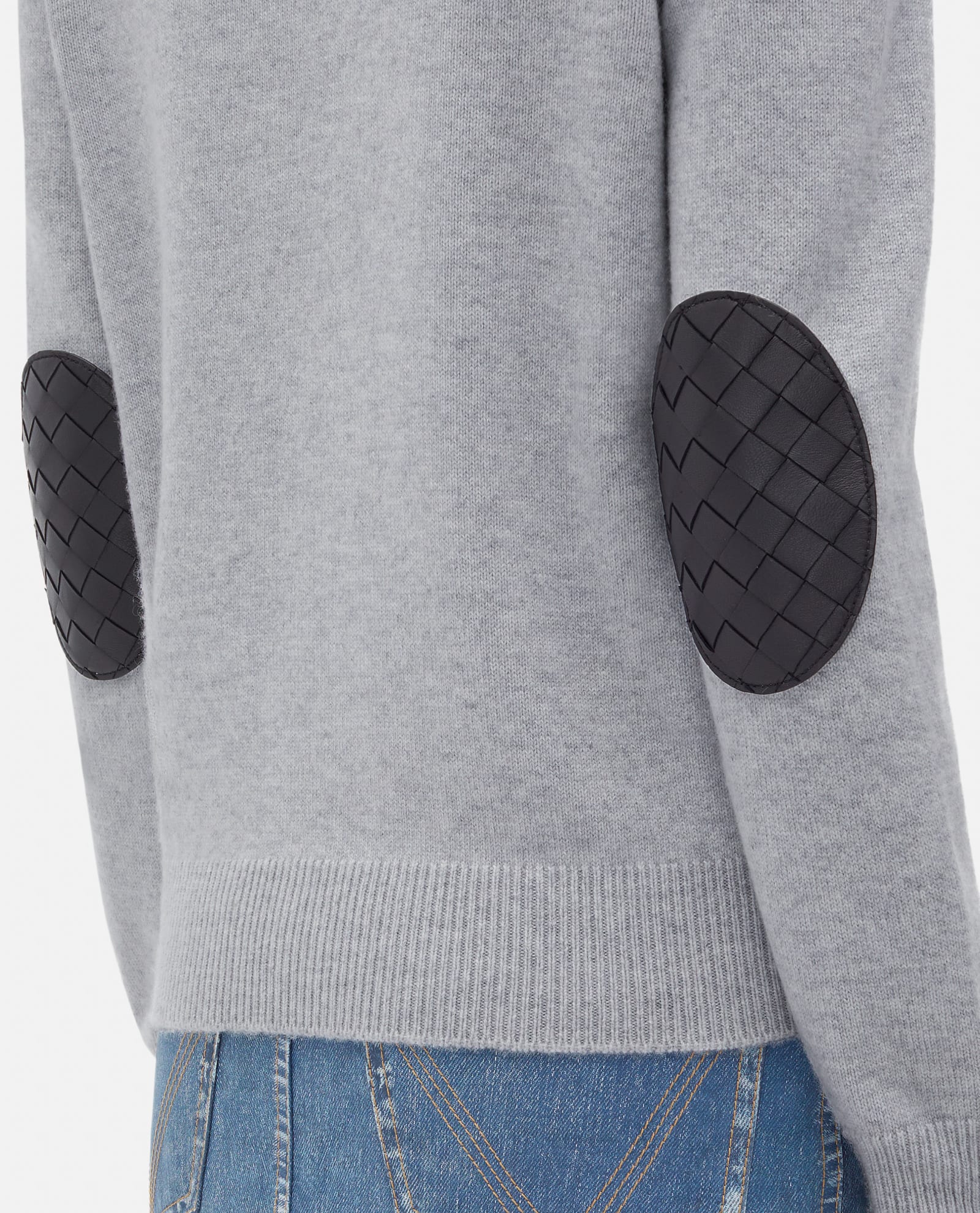 Bottega Veneta Cashmere Knit Sweater In Grey