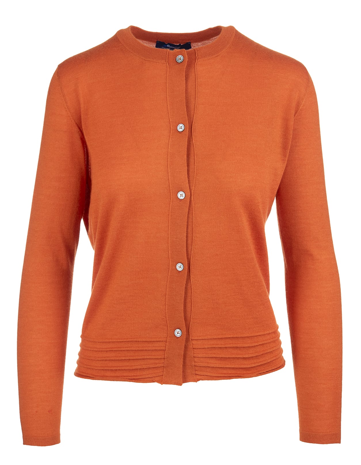 FEDELI FEDELI WINE ROUNDNECK CARDIGAN