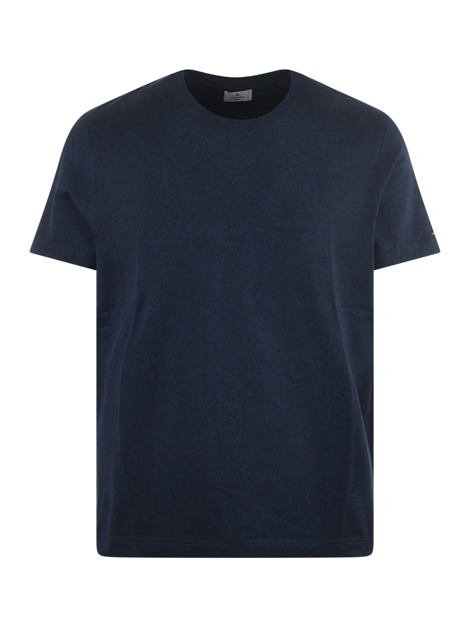 Shop Etro T-shirt In Blu Scuro
