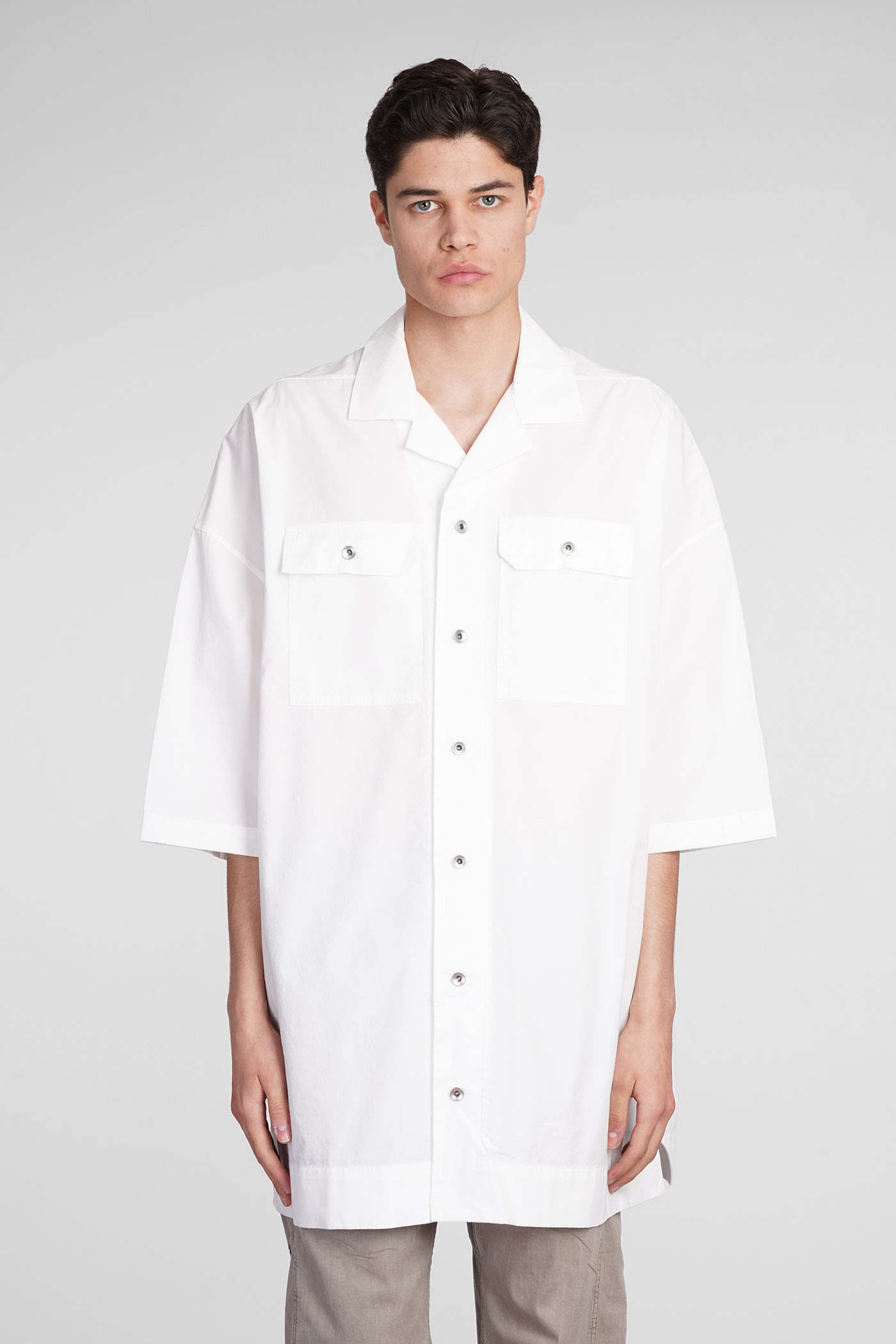 Drkshdw Magnum Tommy Shirt In White Cotton