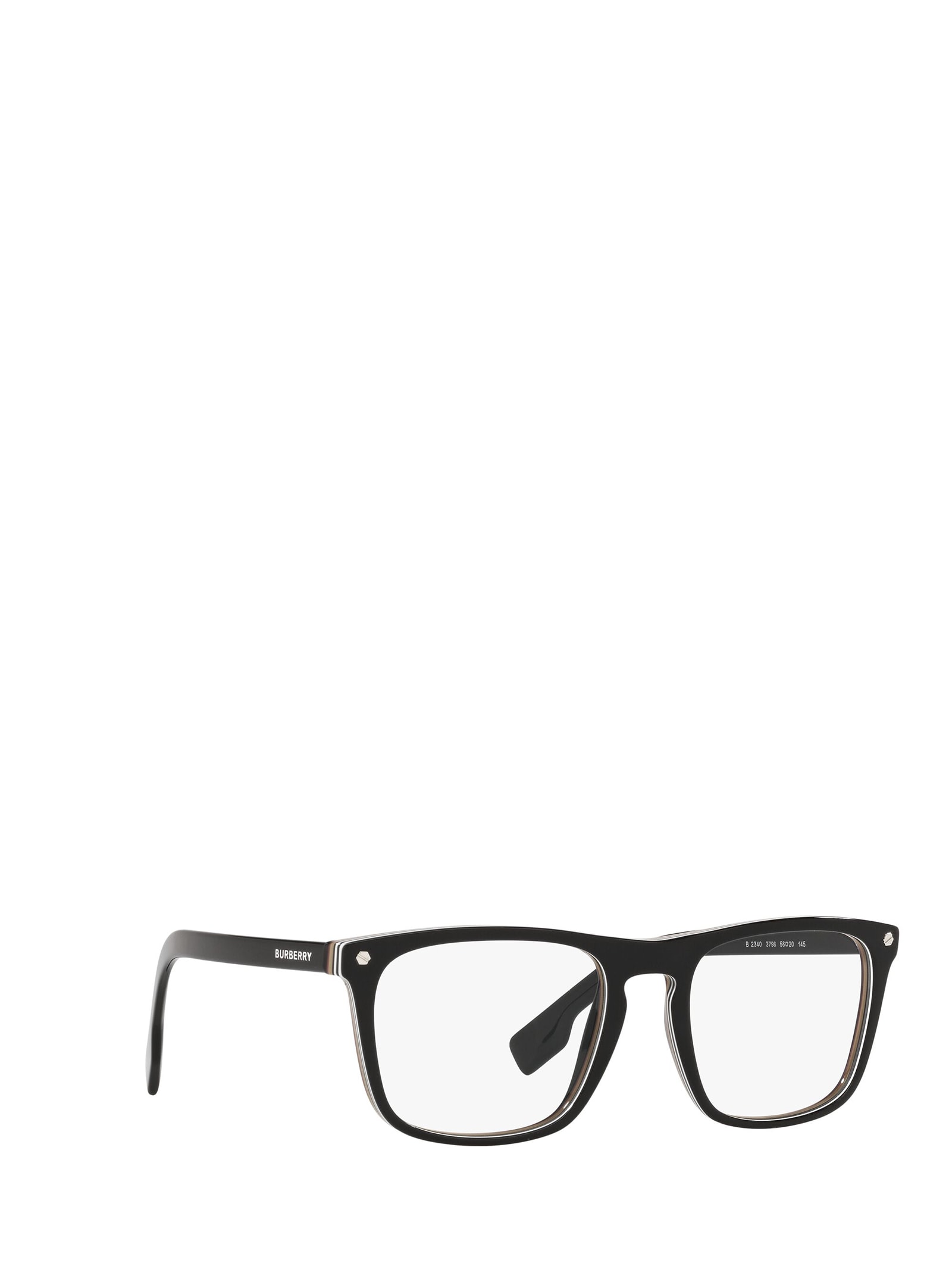 Shop Burberry Eyewear Be2340 Black Glasses