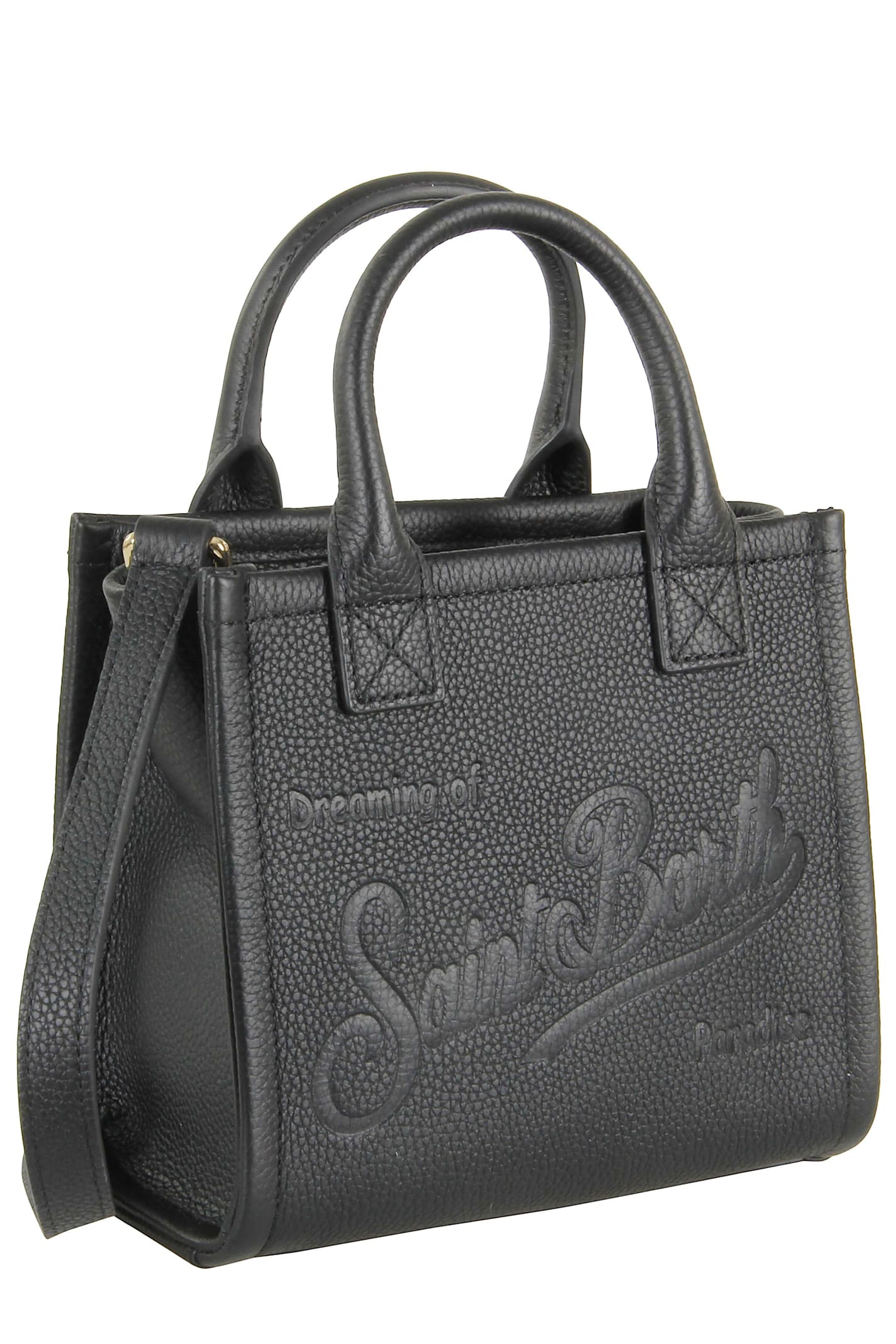 Mc2 Saint Barth Hand Bag With Strap In Black