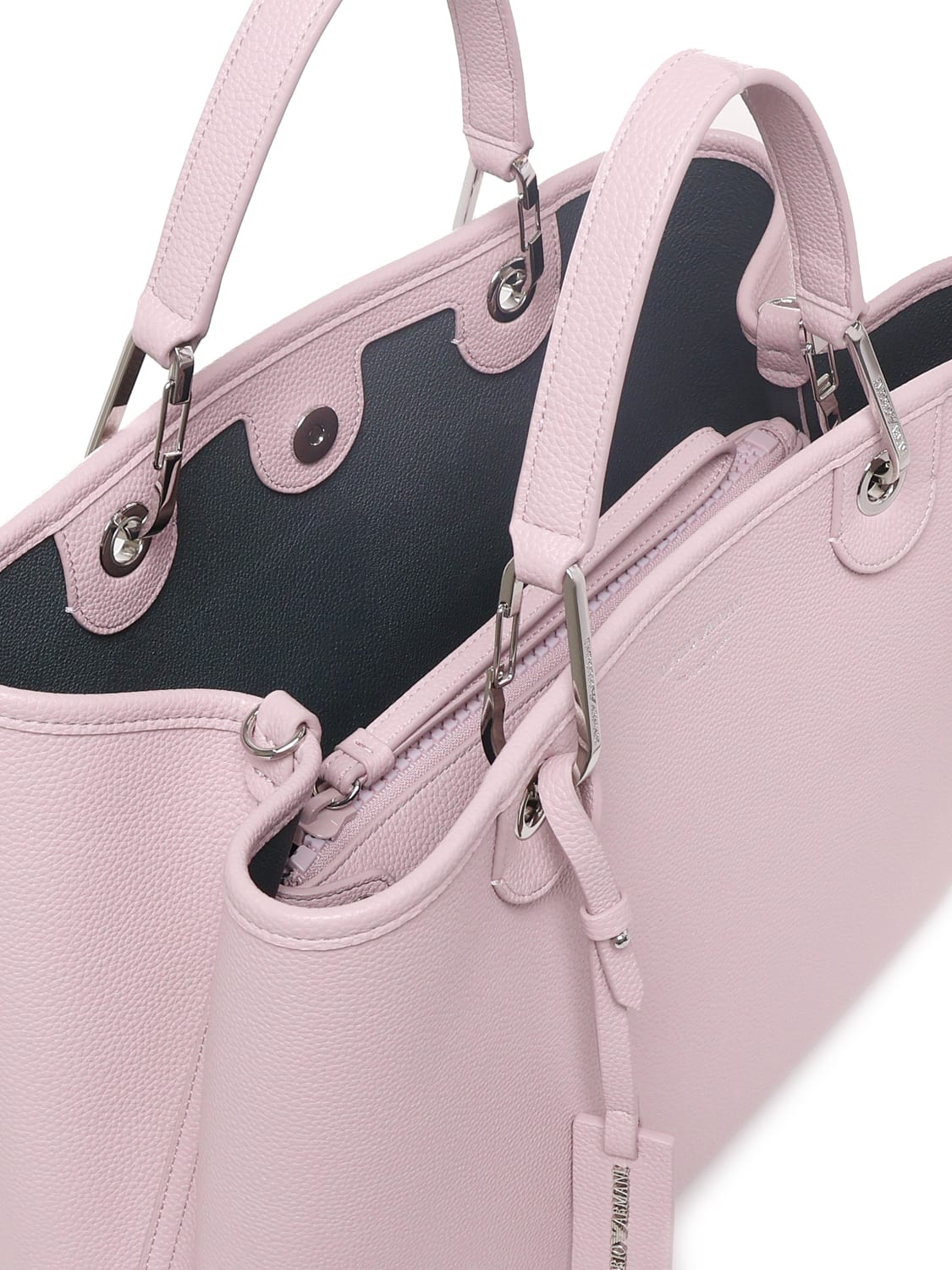 Shop Emporio Armani Medium Myea Tote Bag In Pink
