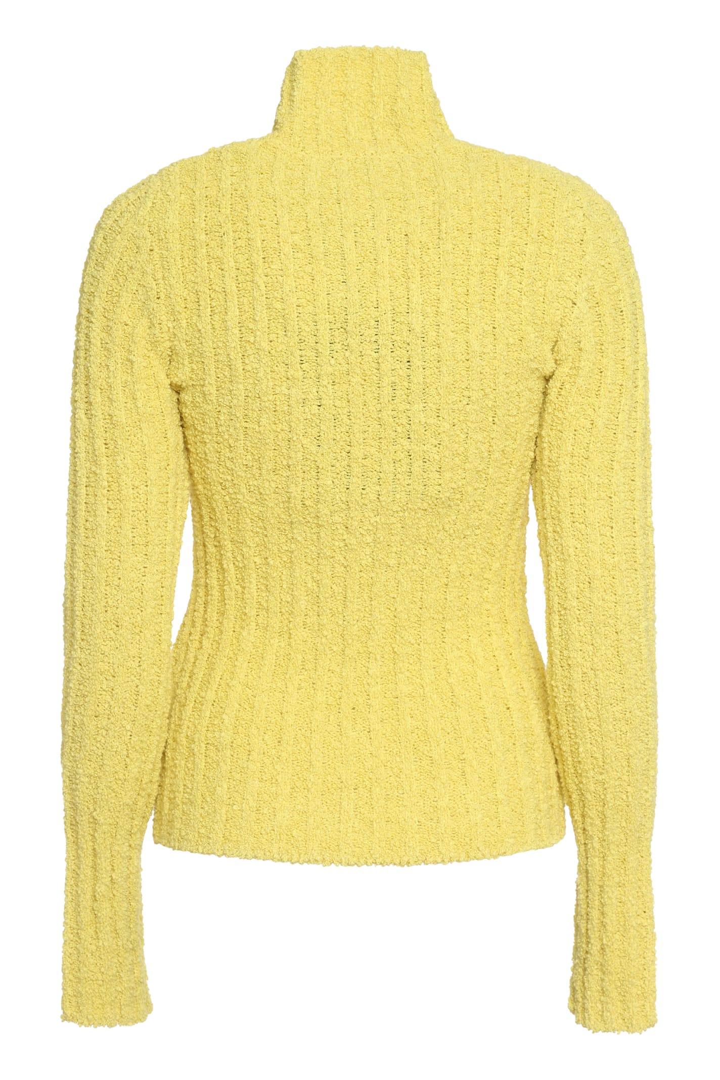 Shop Moncler Genius 1 Moncler Jw Anderson - Tricot Knit Turtleneck Pullover In Yellow