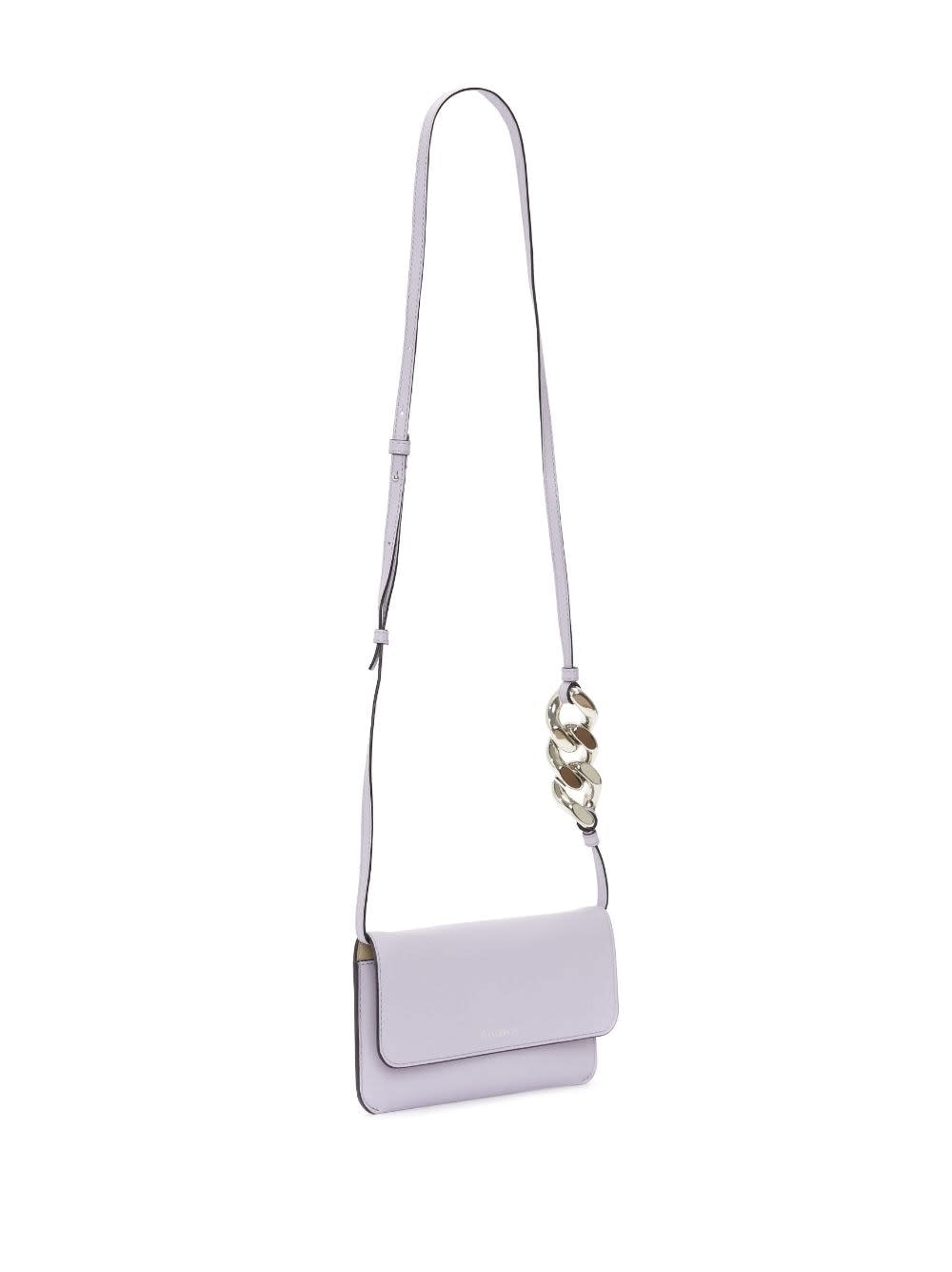 Shop Jw Anderson Chain Phone Pouch In Lilac