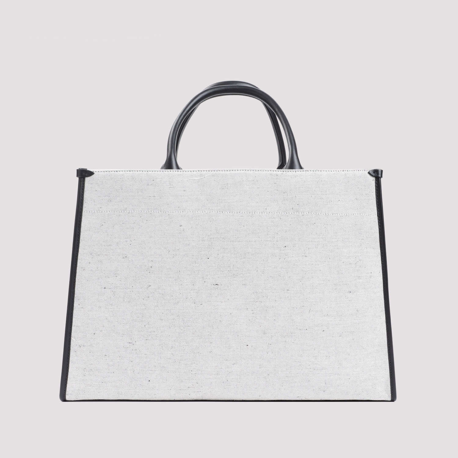 Shop Lanvin Cotton Tote Bag In Beige Black