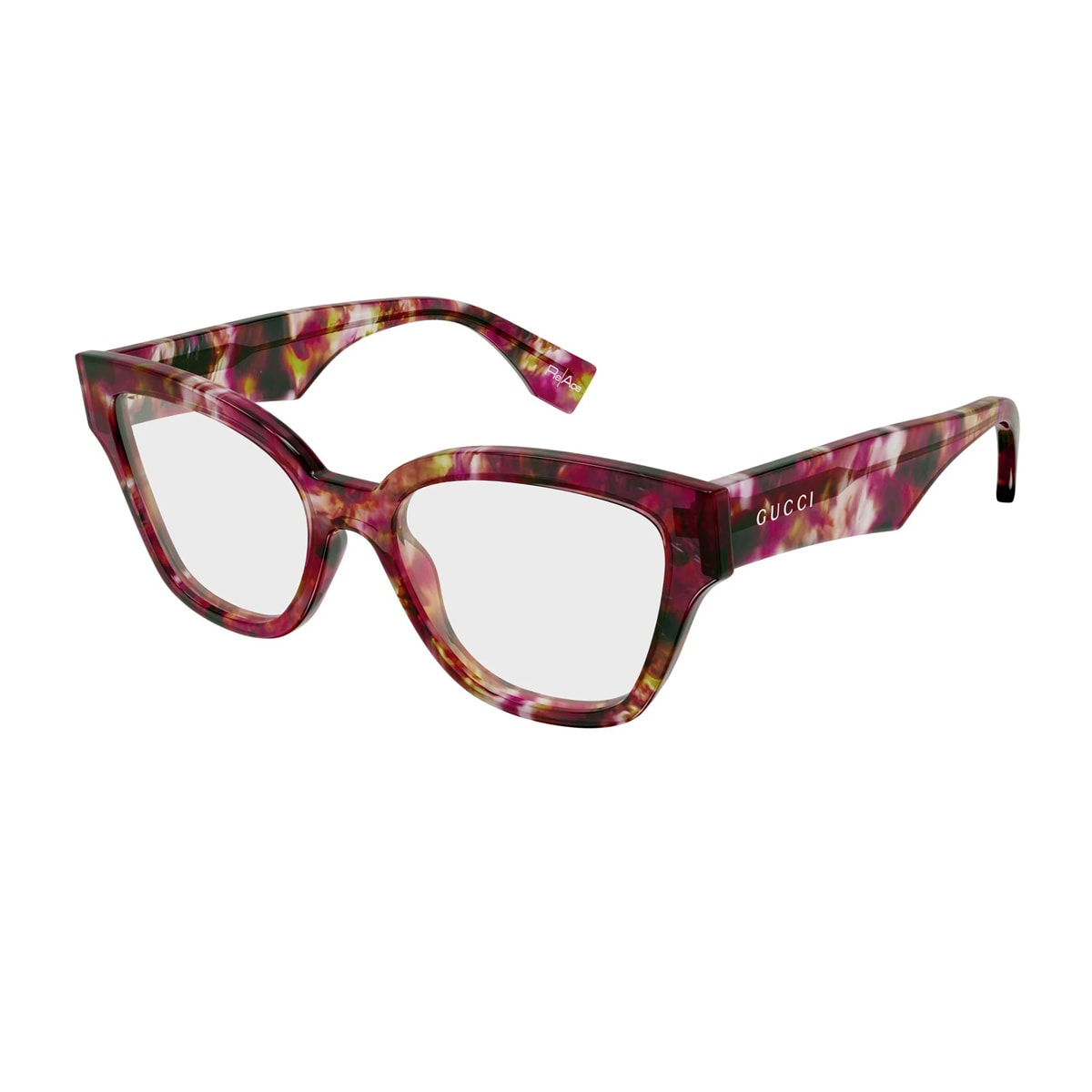 Gucci Gg2008o Linea Re-ace 002 Havana Red Glasses In Brown