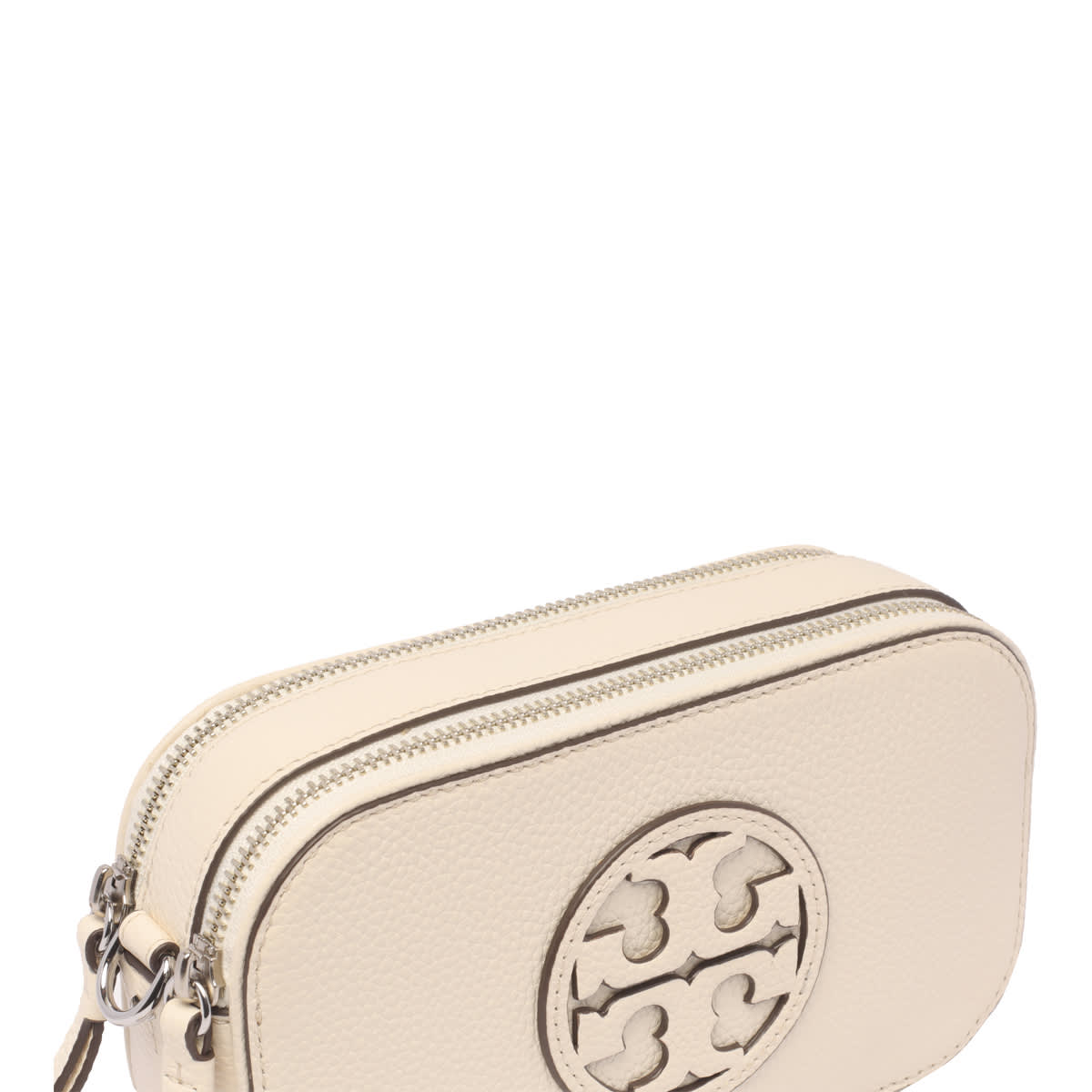 Shop Tory Burch Mini Miller Crossbody Bag In White