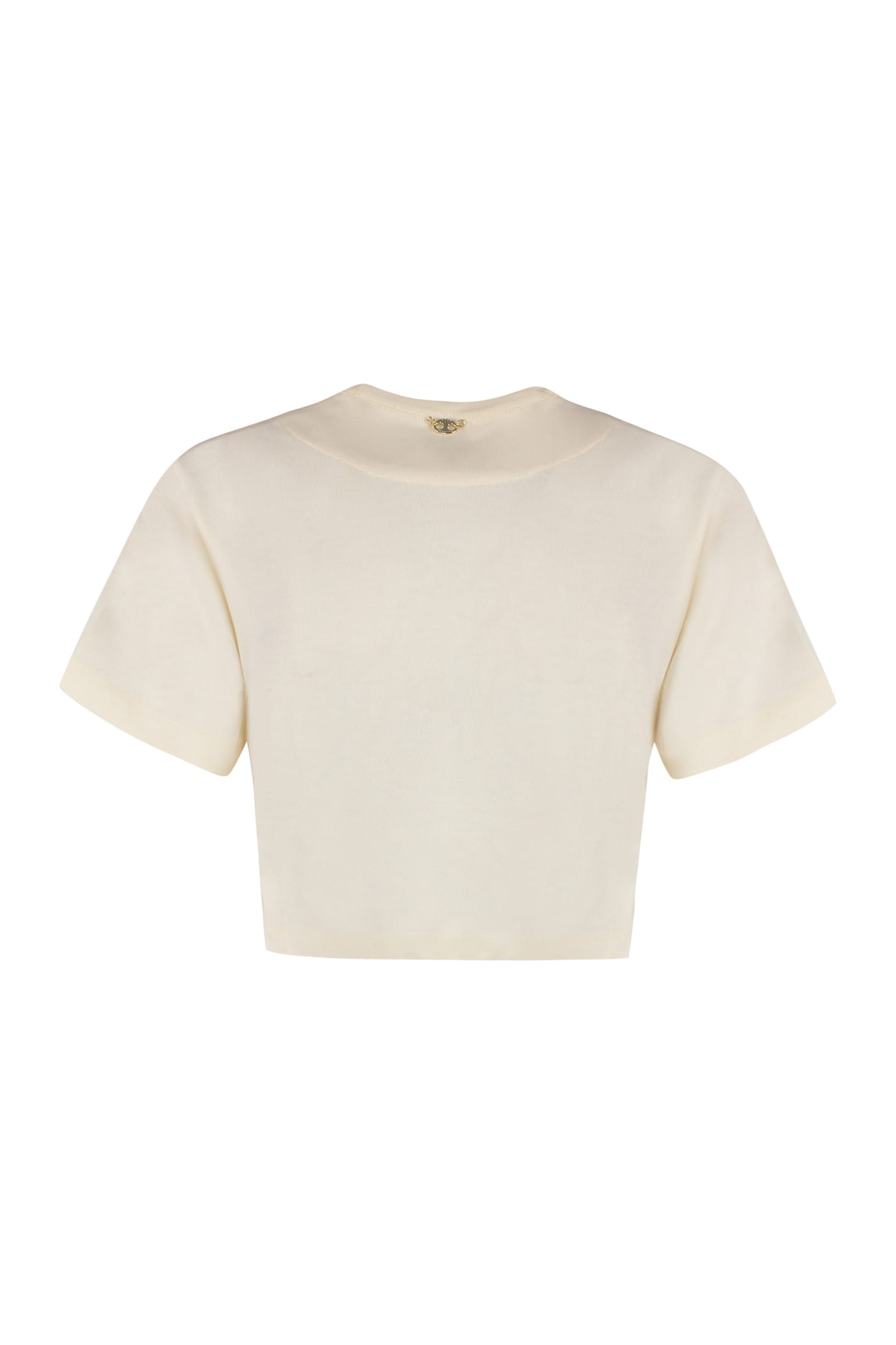 Shop Rabanne Cotton T-shirt In Gold