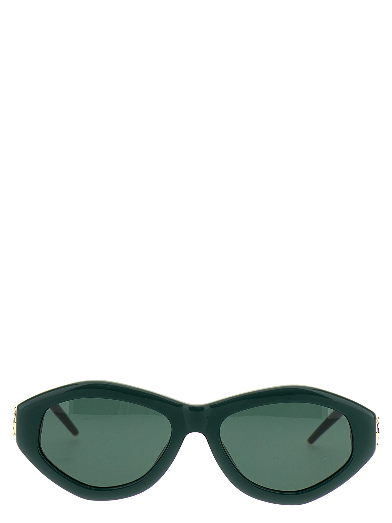 Casablanca Monogram Plaque Sunglasses In Green