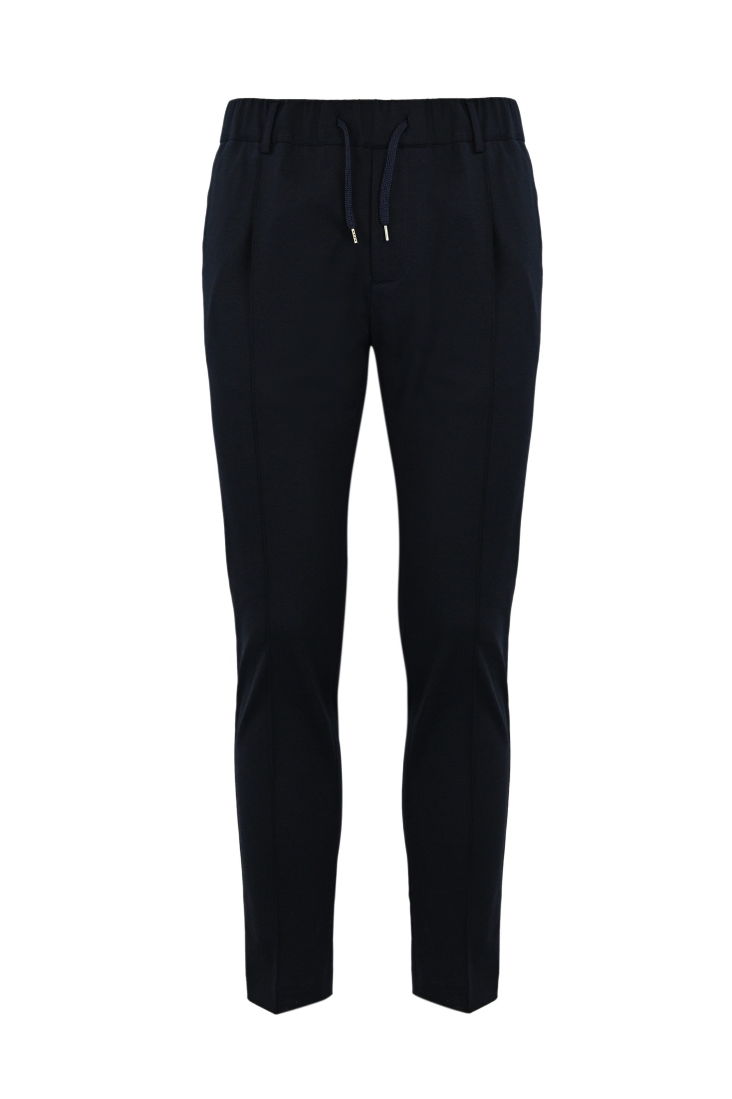 Shop Daniele Alessandrini Jogger Trousers With Drawstring In Blu