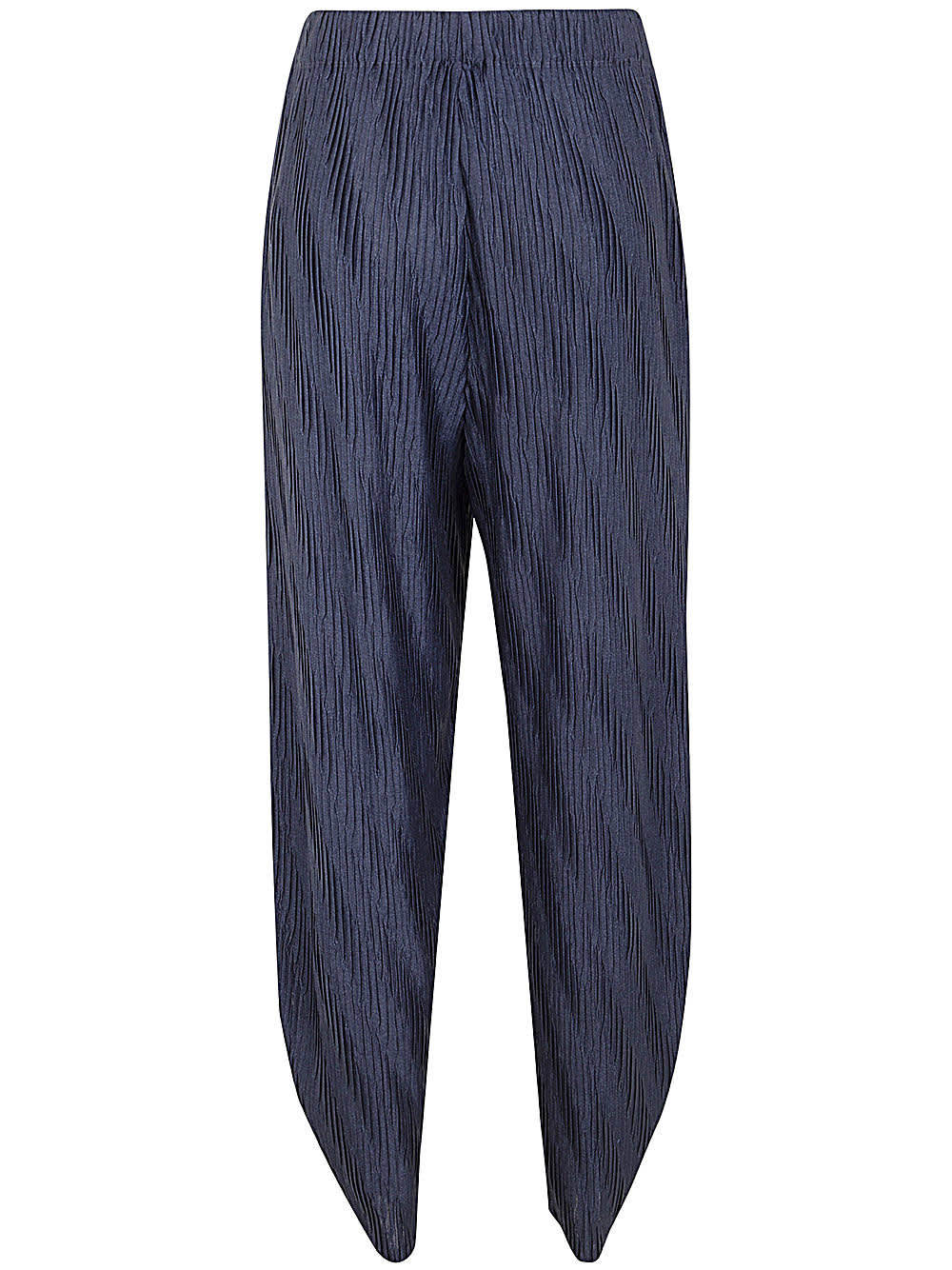 Shop Giorgio Armani Pleated Pants In Ubul Blue