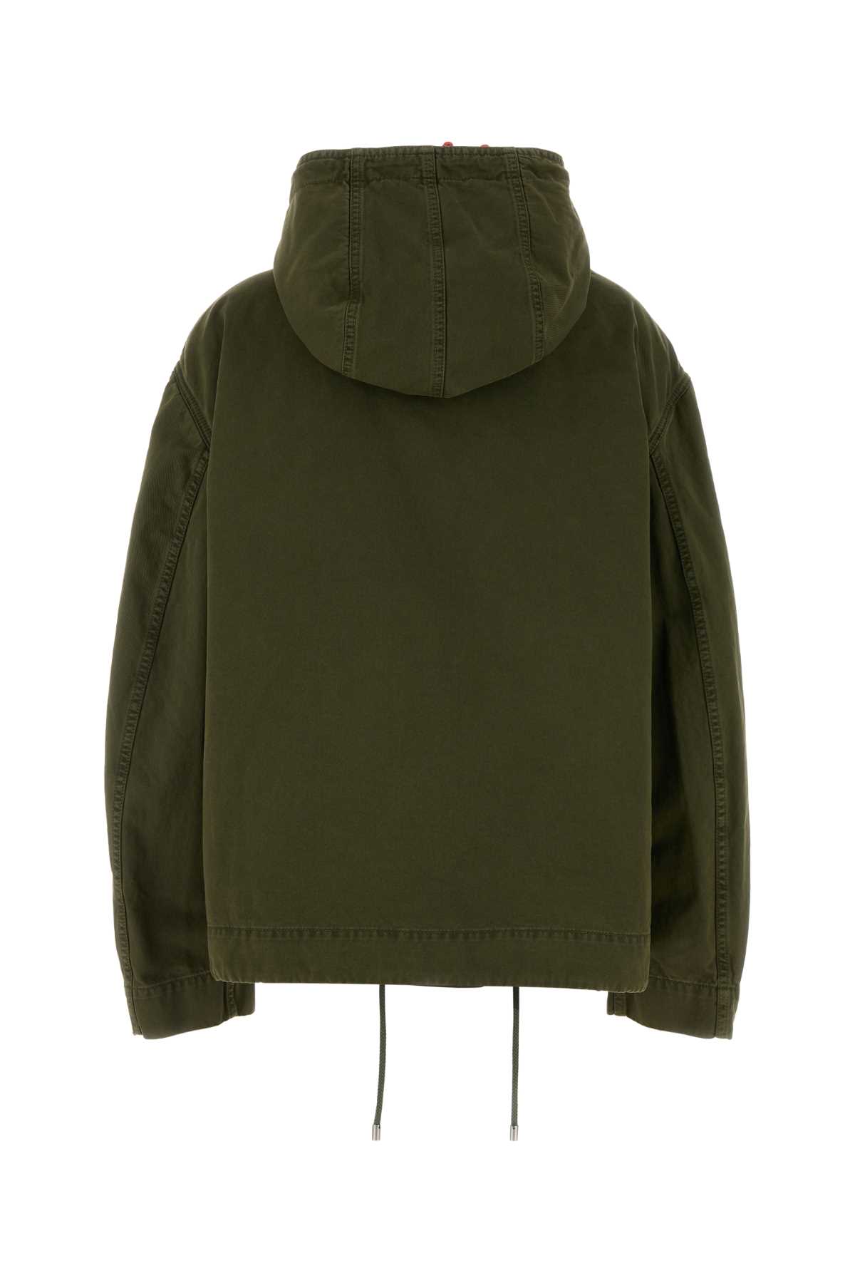 Loewe Cotton Canvas Vest And Jacket Set In Green